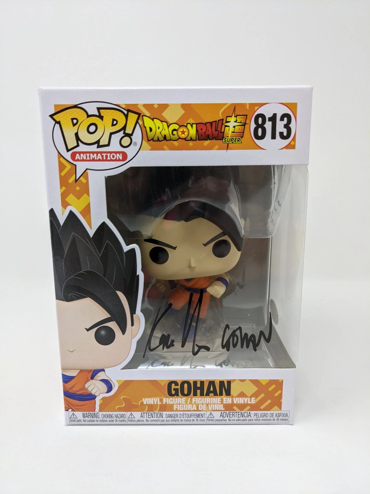 Kyle Hebert Dragon Ball Super Gohan #813 Signed Funko Pop JSA Certified Autograph - Image 5