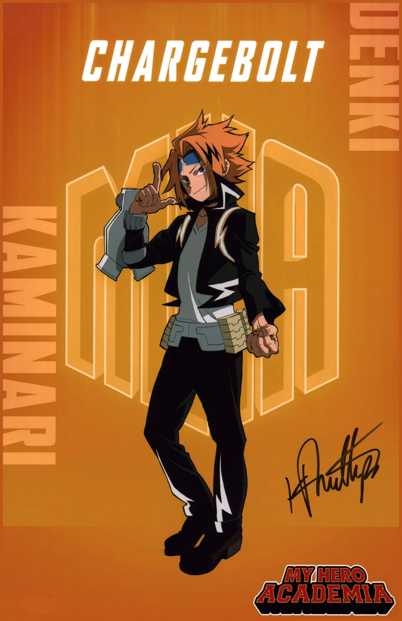 Kyle Phillips My Hero Academia 11x17 Photo Poster Signed JSA Certified Autograph - Image 2