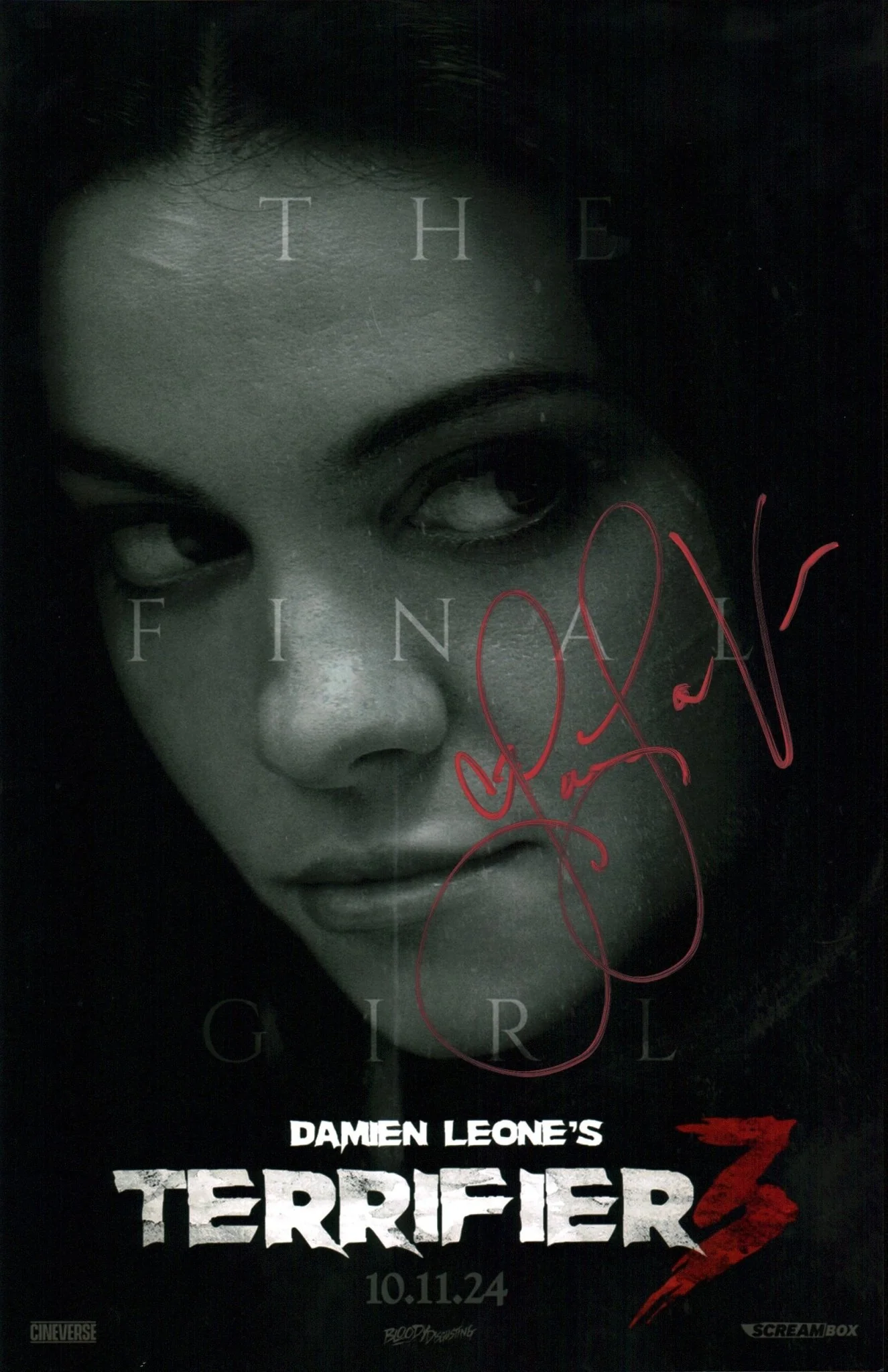 Lauren LaVera Terrifier 11x17 Signed Photo Poster JSA Certified Autograph - Image 3