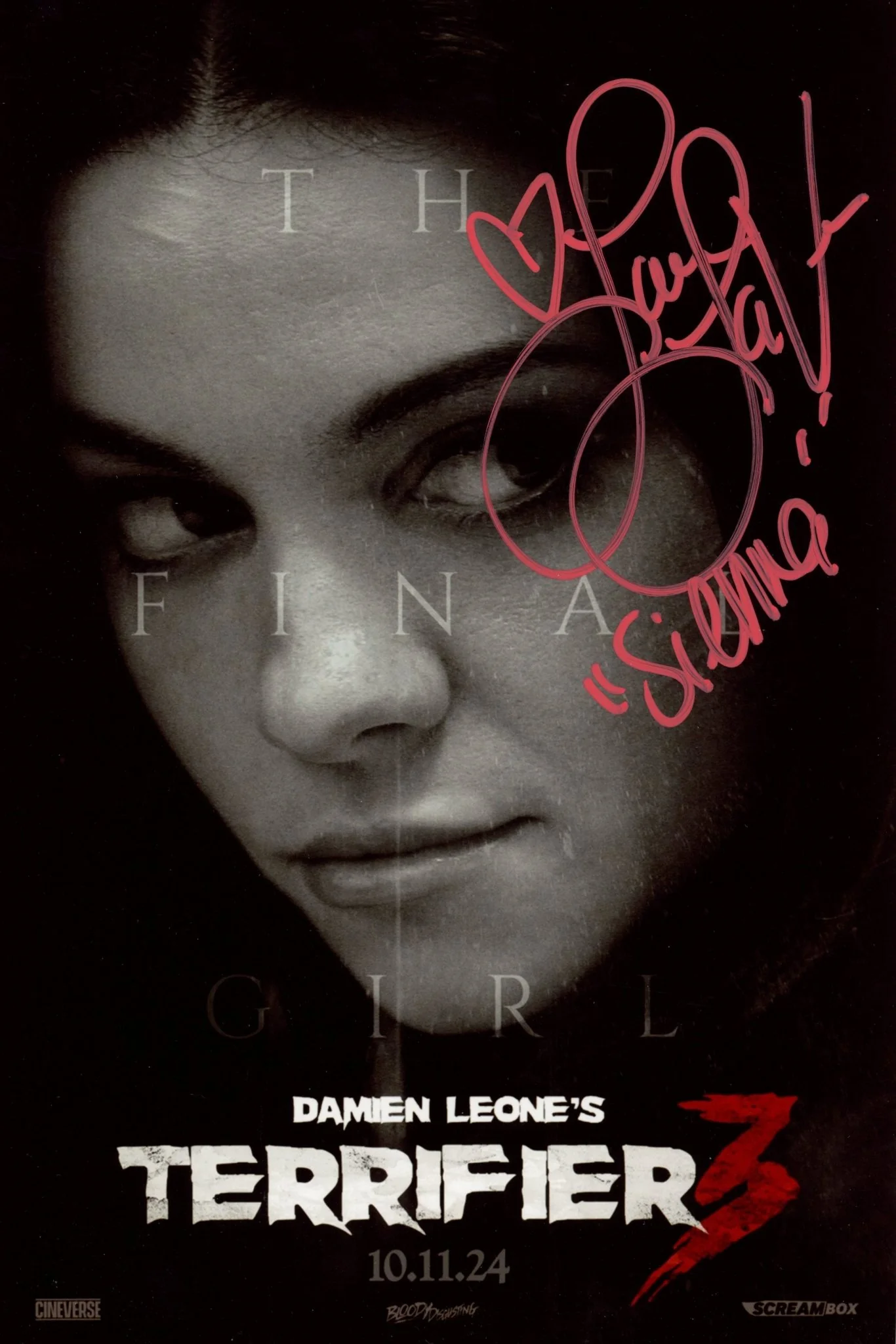 Lauren LaVera Terrifier 8x12 Signed Photo JSA Certified Autograph - Image 3