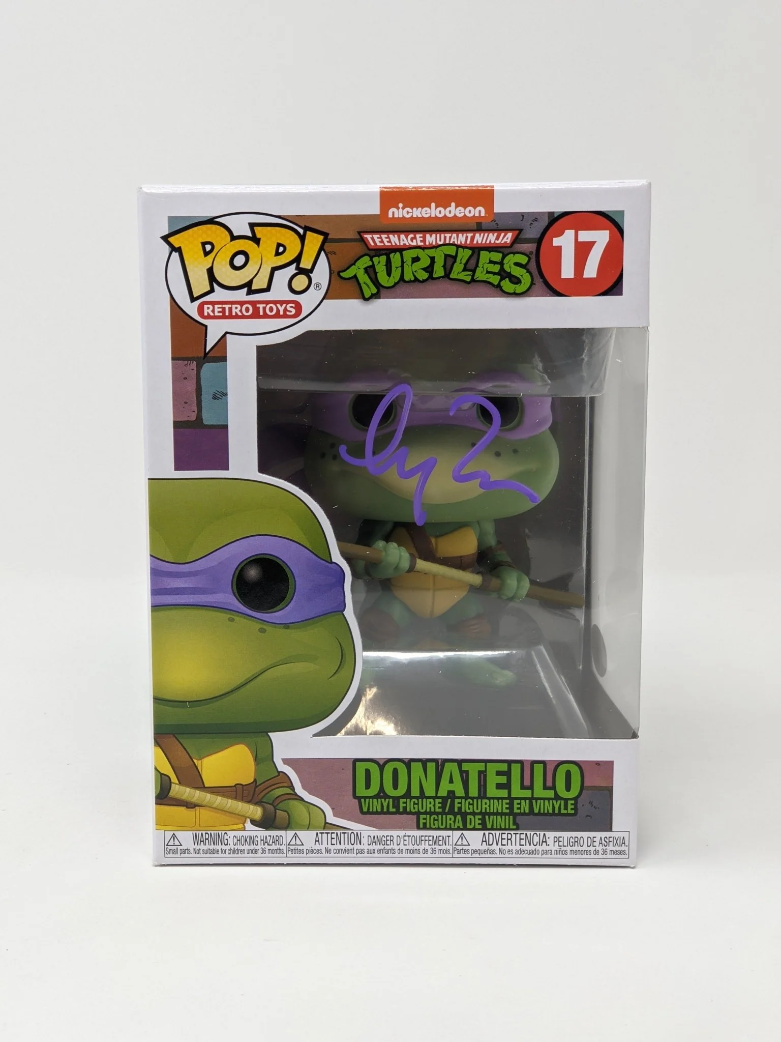 Leif Tilden TMNT Donatello #17 Signed Funko Pop JSA Certified Autograph - Image 2