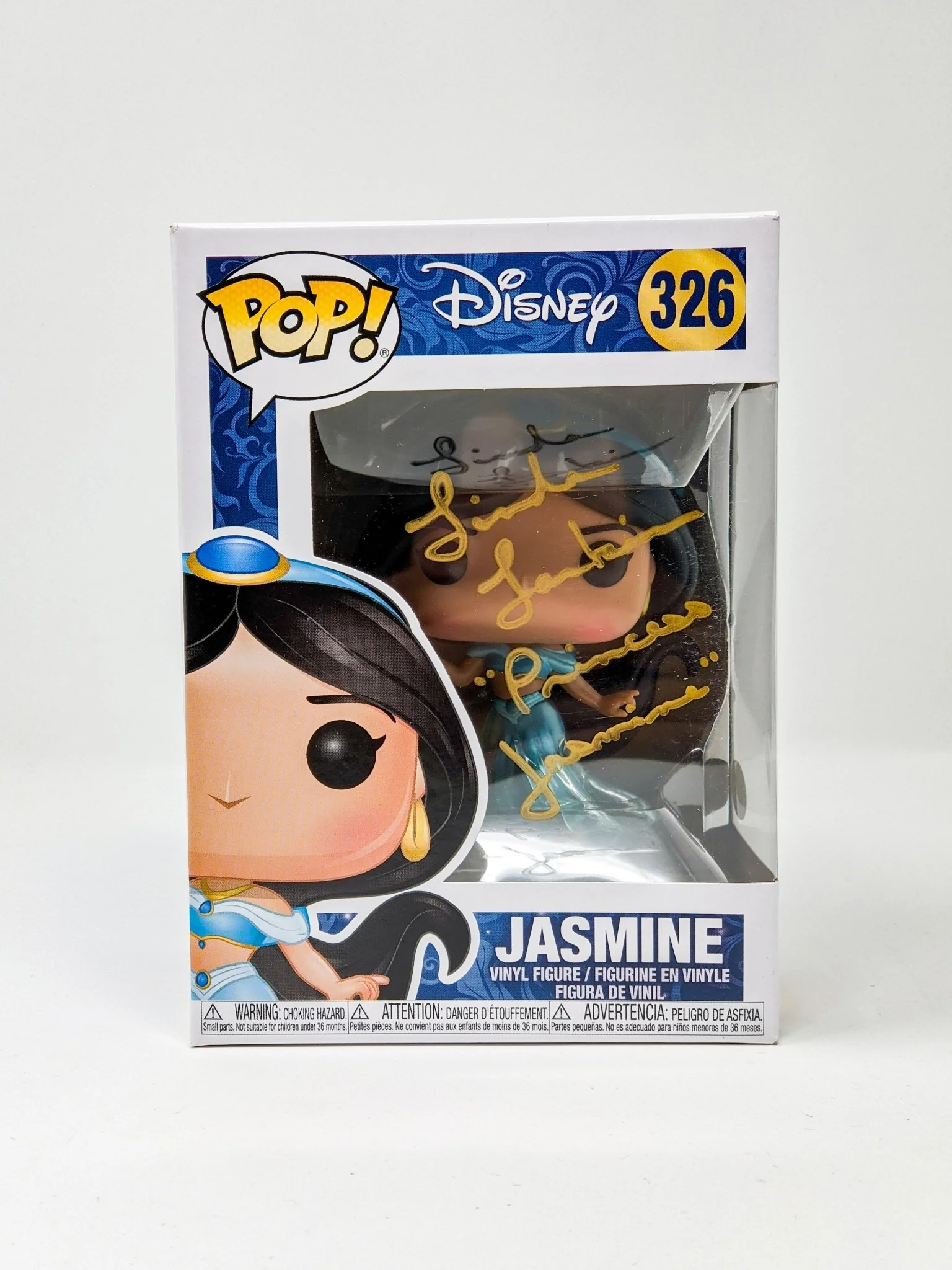 Linda Larkin Disney Aladdin Jasmine #326 Signed Funko Pop JSA Certified Autograph - Image 4