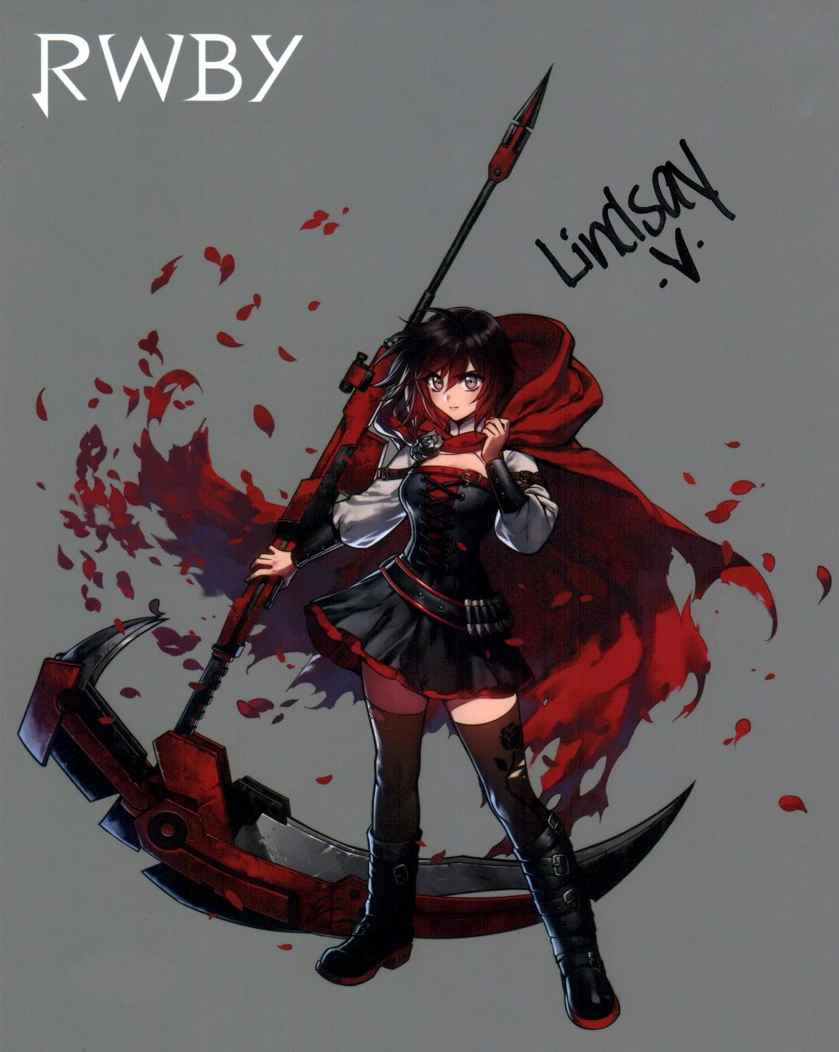 Lindsay Jones RWBY 8x10 Signed Photo JSA Certified Autograph - Image 2