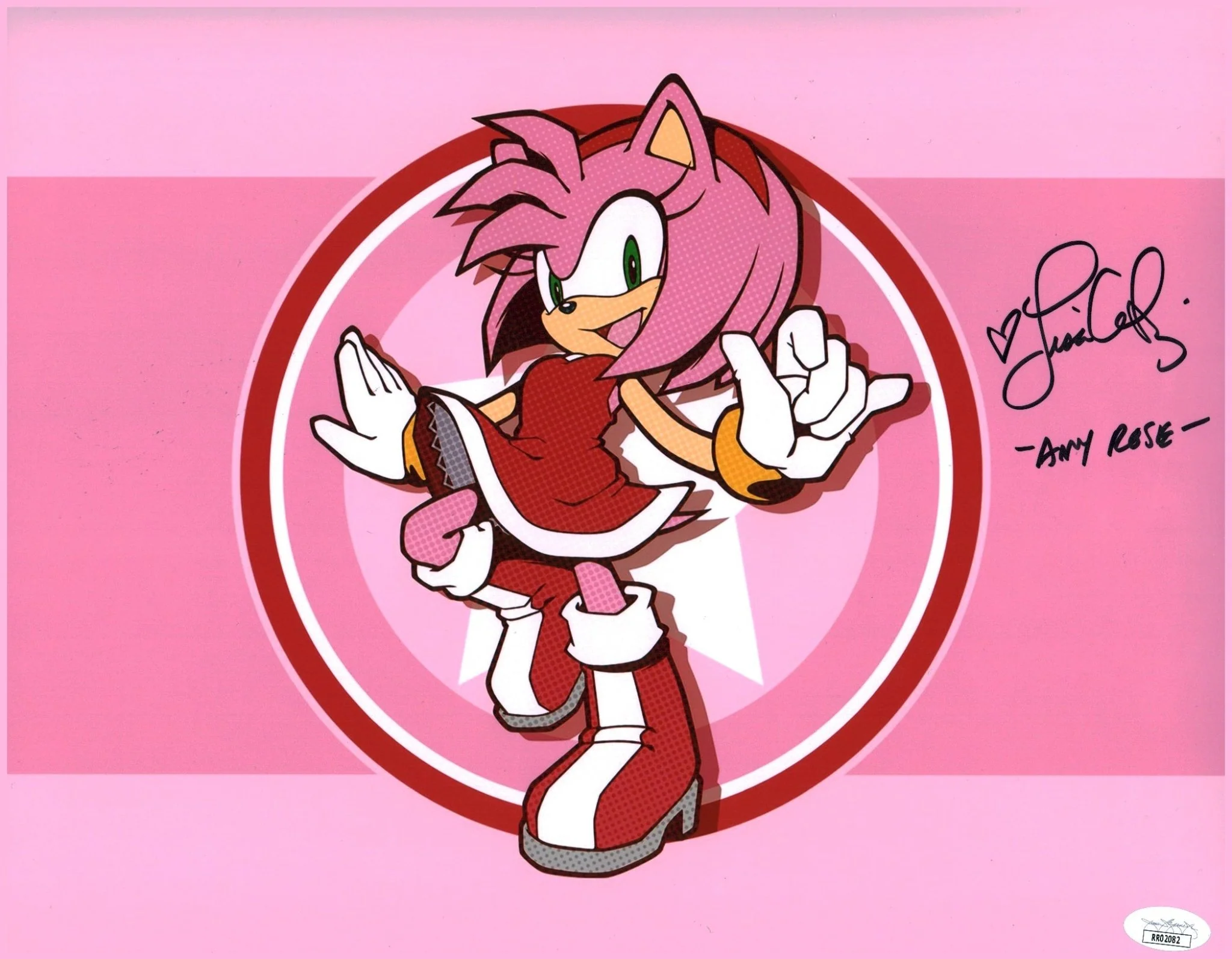 Lisa Ortiz Sonic 11x14 Signed Photo Poster JSA Certified Autograph