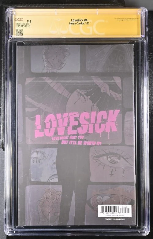 Lovesick #4 Image Comics CGC Signature Series 9.8 Signed Luana Vecchio - Image 3