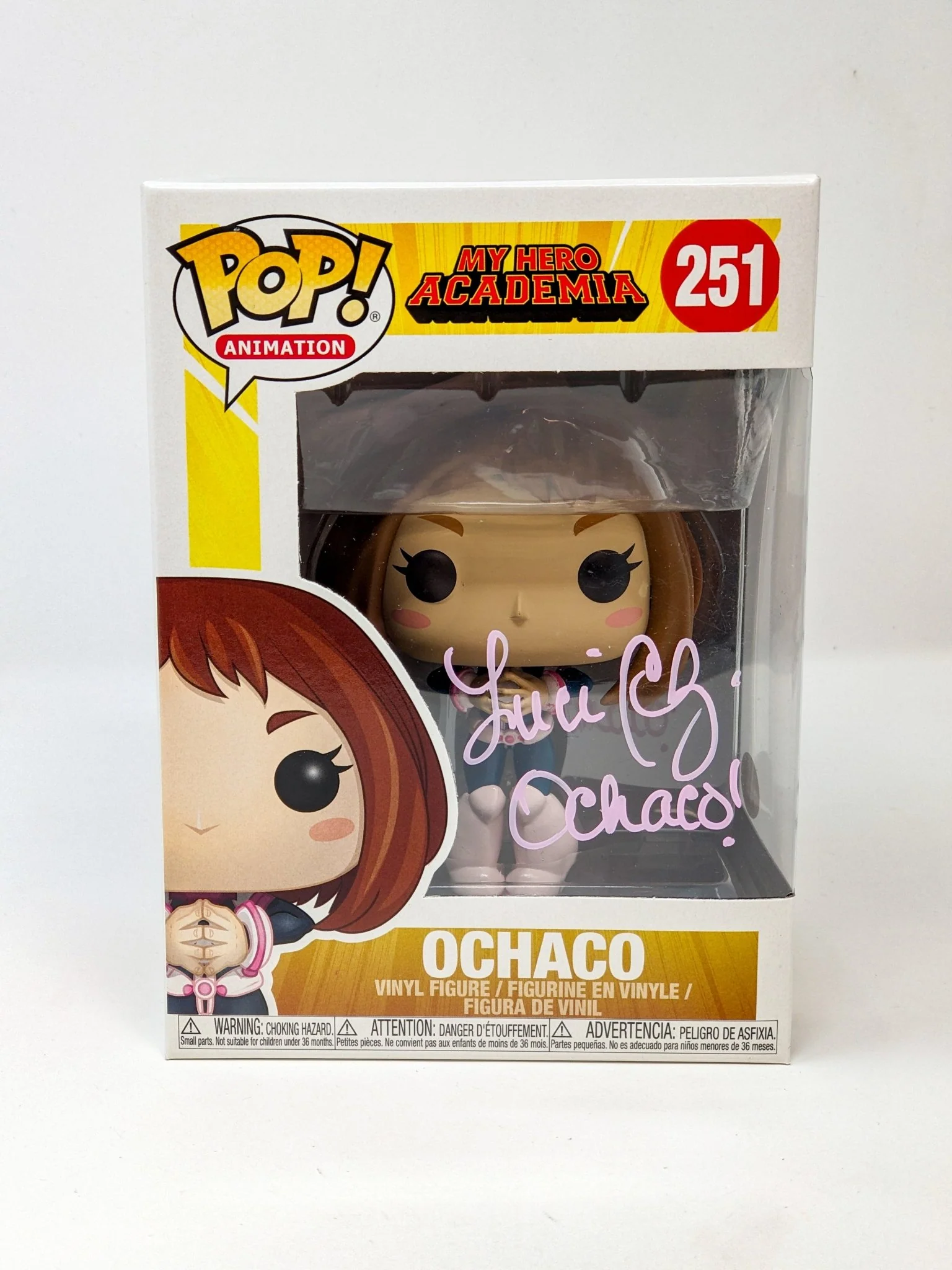 Luci Christian My Hero Academia Ochaco #251 Signed Funko Pop JSA Certified Autograph - Image 9