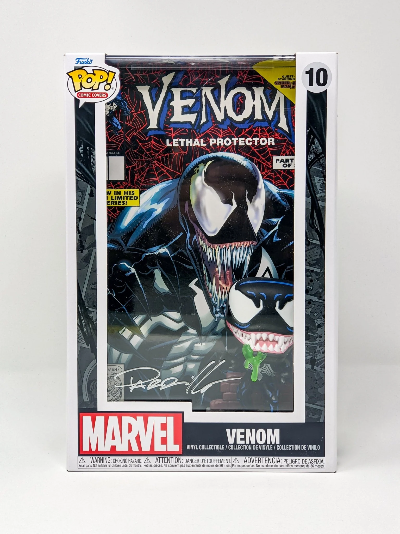 Lucio Parrillo Marvel Venom #10 Signed Comic Cover Funko Pop JSA Certified Autograph - Image 3