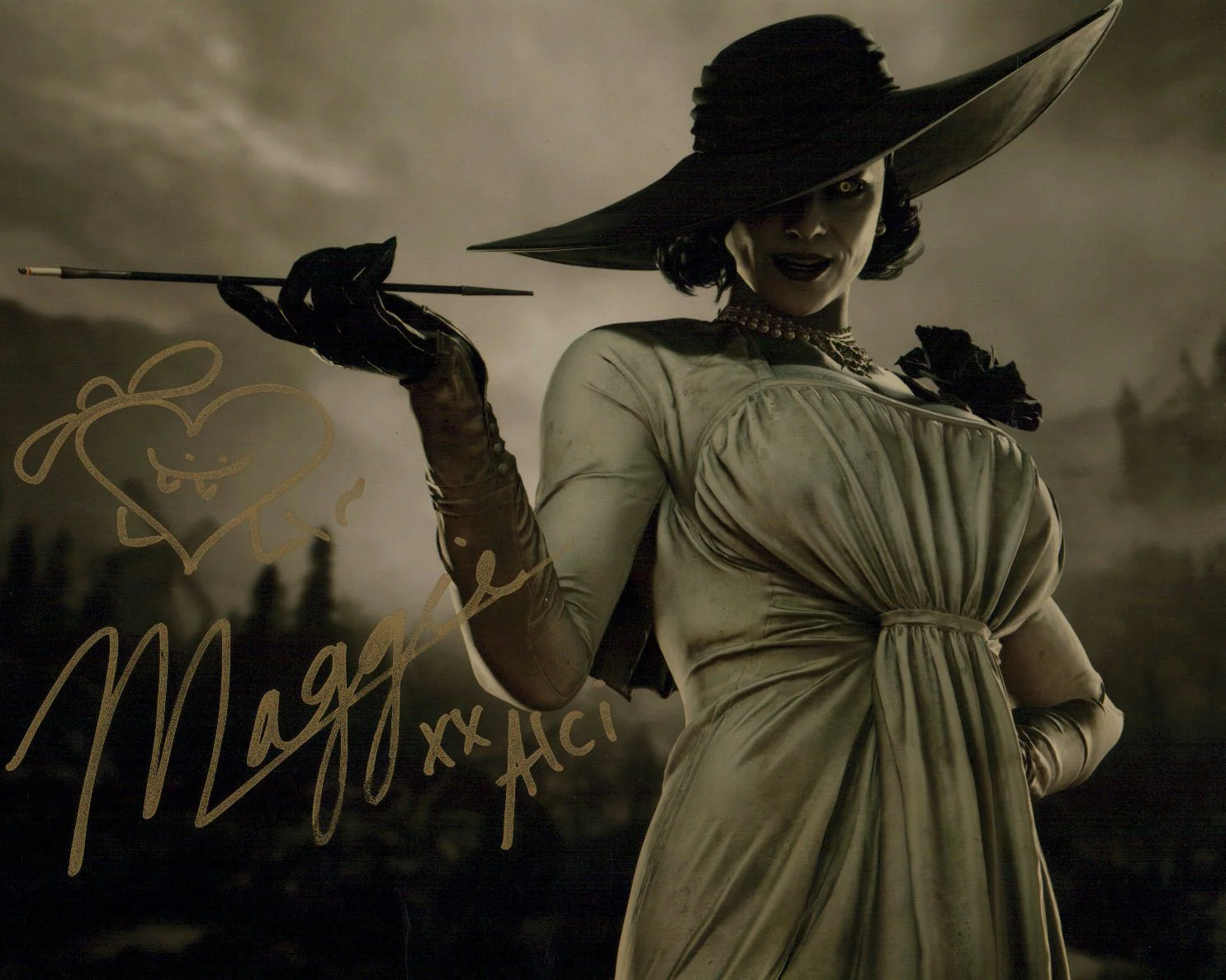 Maggie Robertson Resident Evil 8x10 Signed Photo JSA Certified Autograph - Image 2