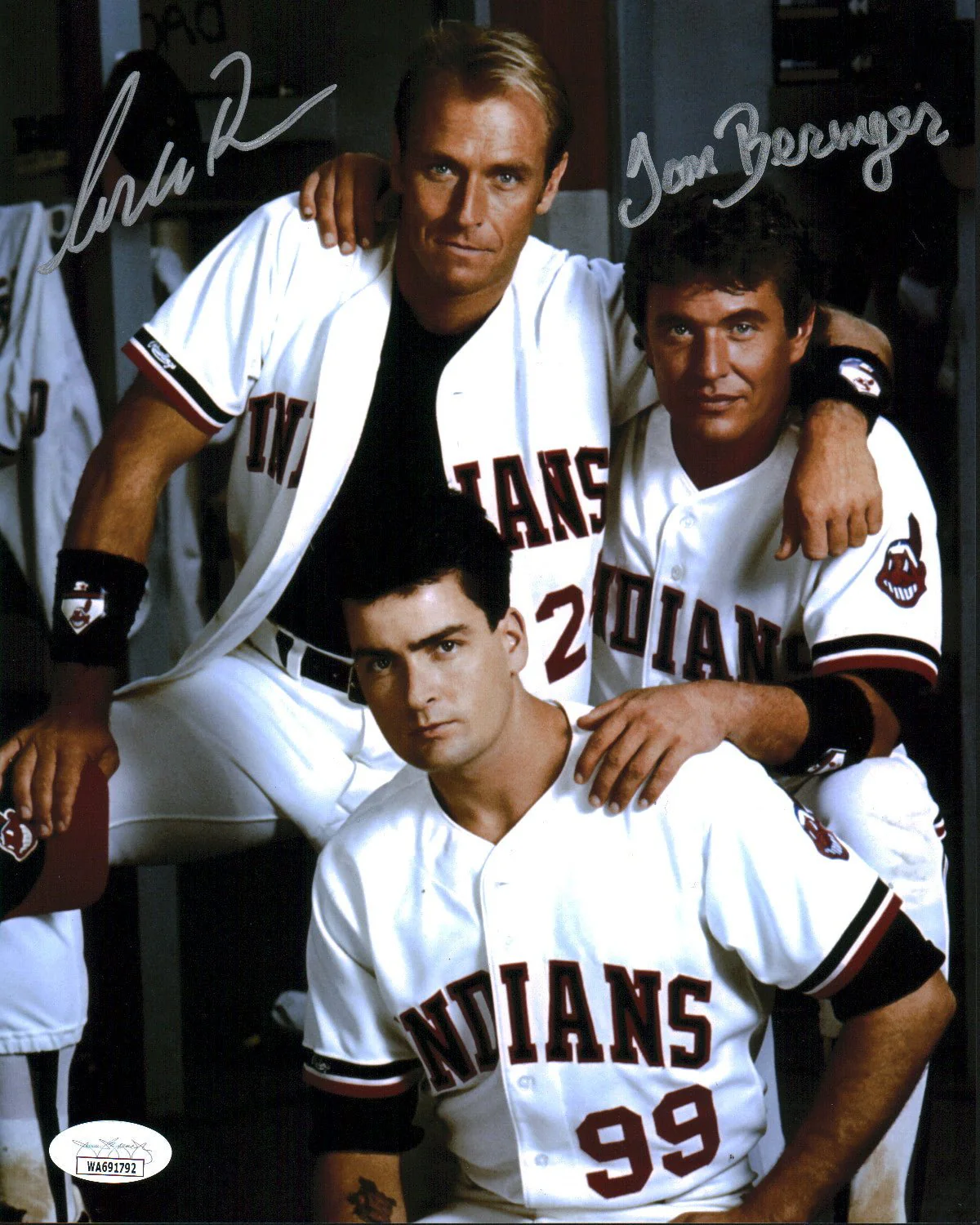 Major League 8x10 Signed Photo Berenger, Bernsen JSA Certified Autograph