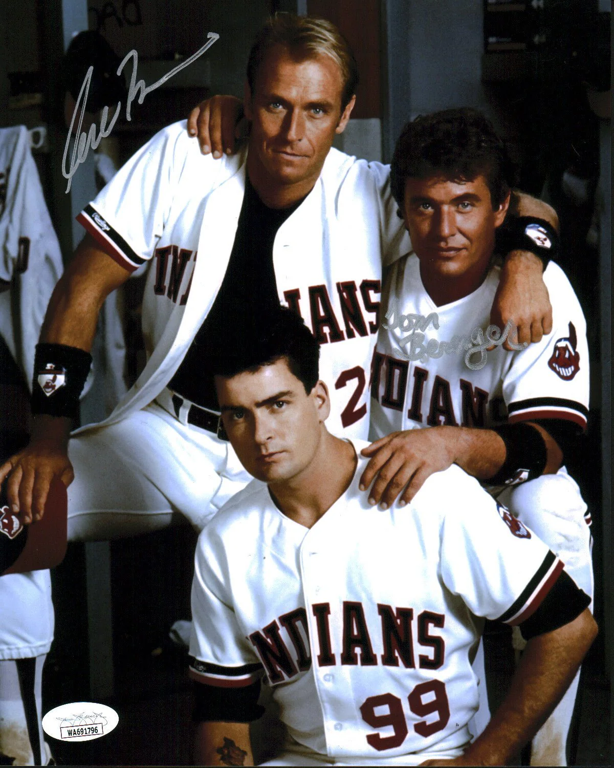 Major League 8x10 Signed Photo Berenger, Bernsen JSA Certified Autograph - Image 2