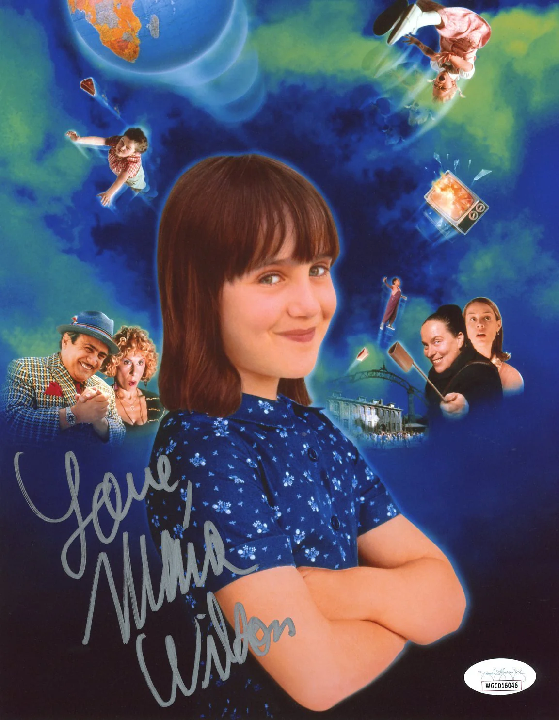 Mara Wilson Matilda 8x10 Signed Photo JSA Certified Autograph