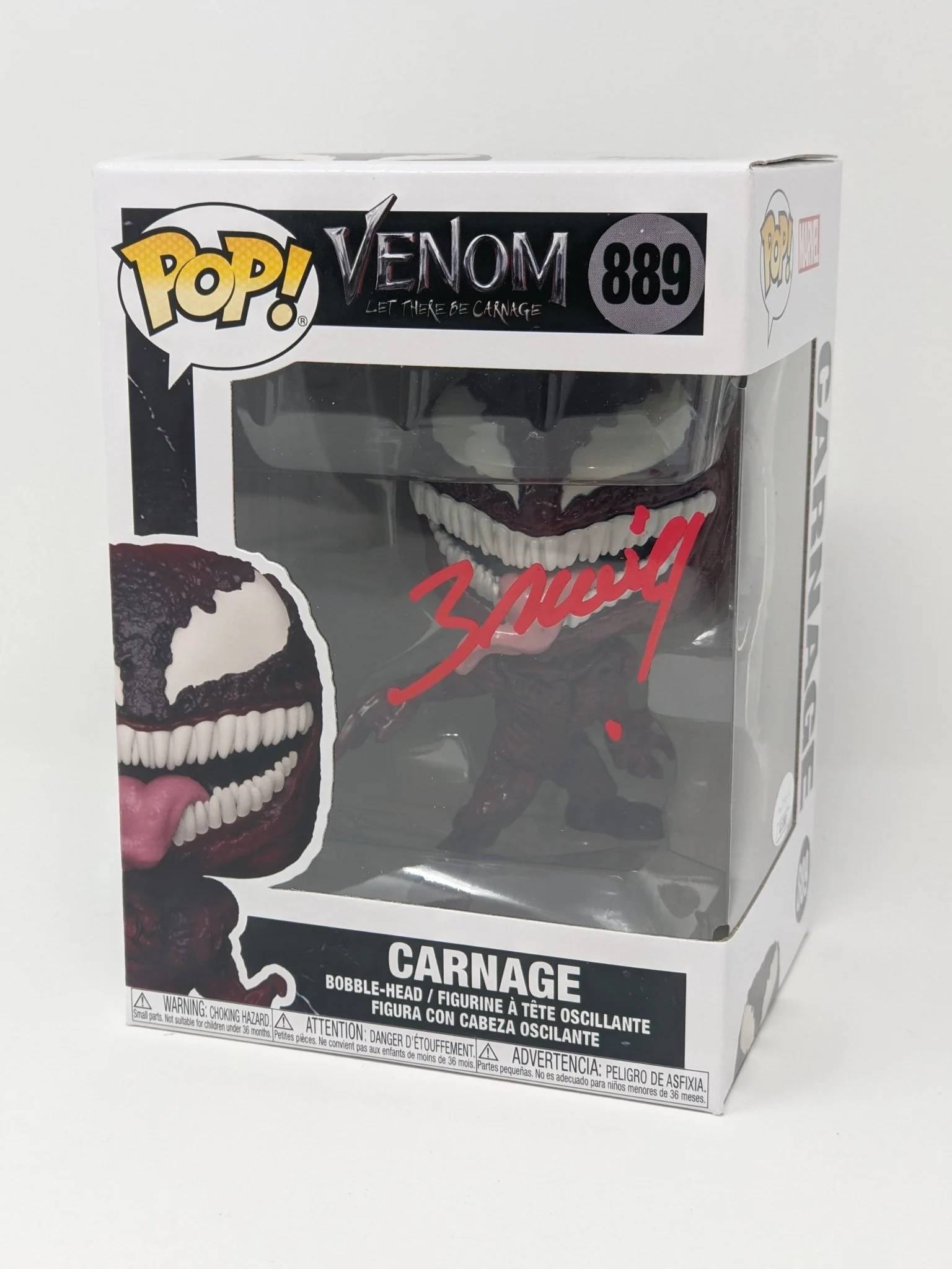 Mark Bagley Marvel Carnage #889 Signed Funko POP JSA Certified Autograph - Image 2