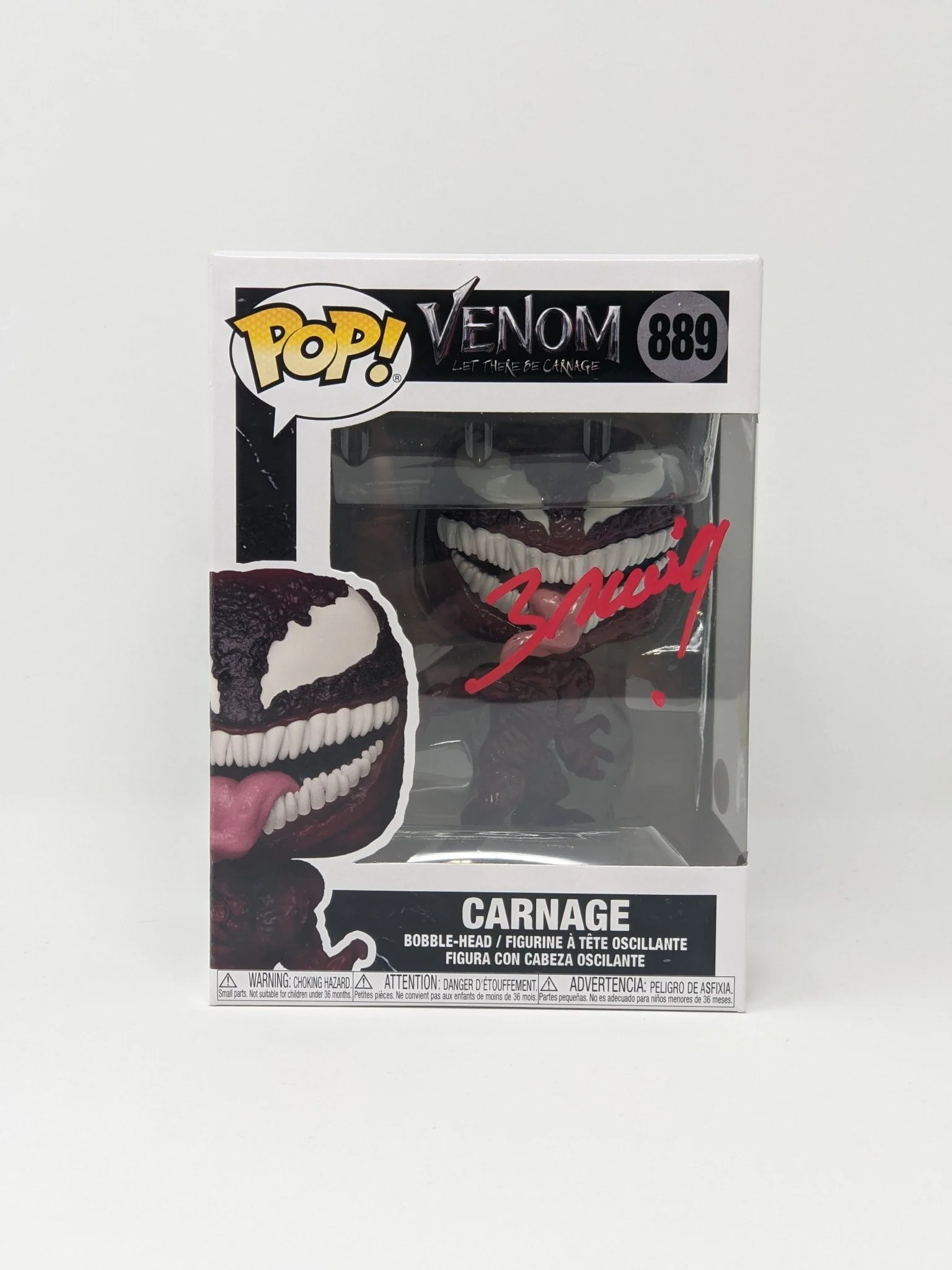 Mark Bagley Marvel Carnage #889 Signed Funko POP JSA Certified Autograph - Image 3