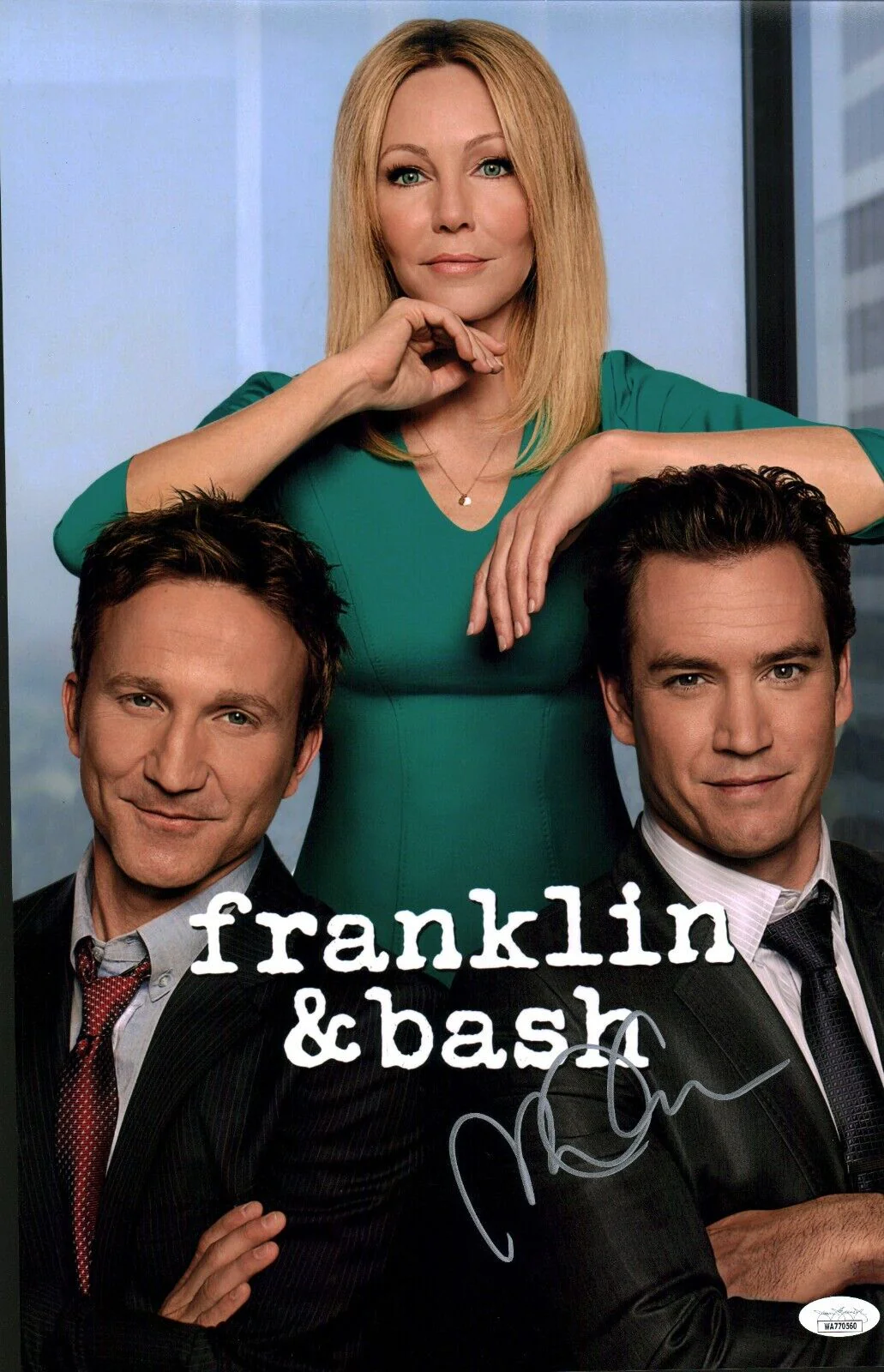 Mark-Paul Gosselaar Franklin & Bash 11x14 Signed Photo Poster JSA COA Certified Autograph