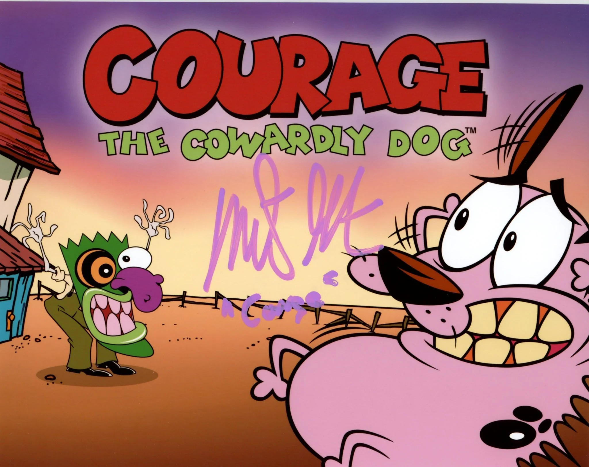 Marty Grabstein Courage the Cowardly Dog 8x10 Signed Photo JSA Certified Autograph - Image 2