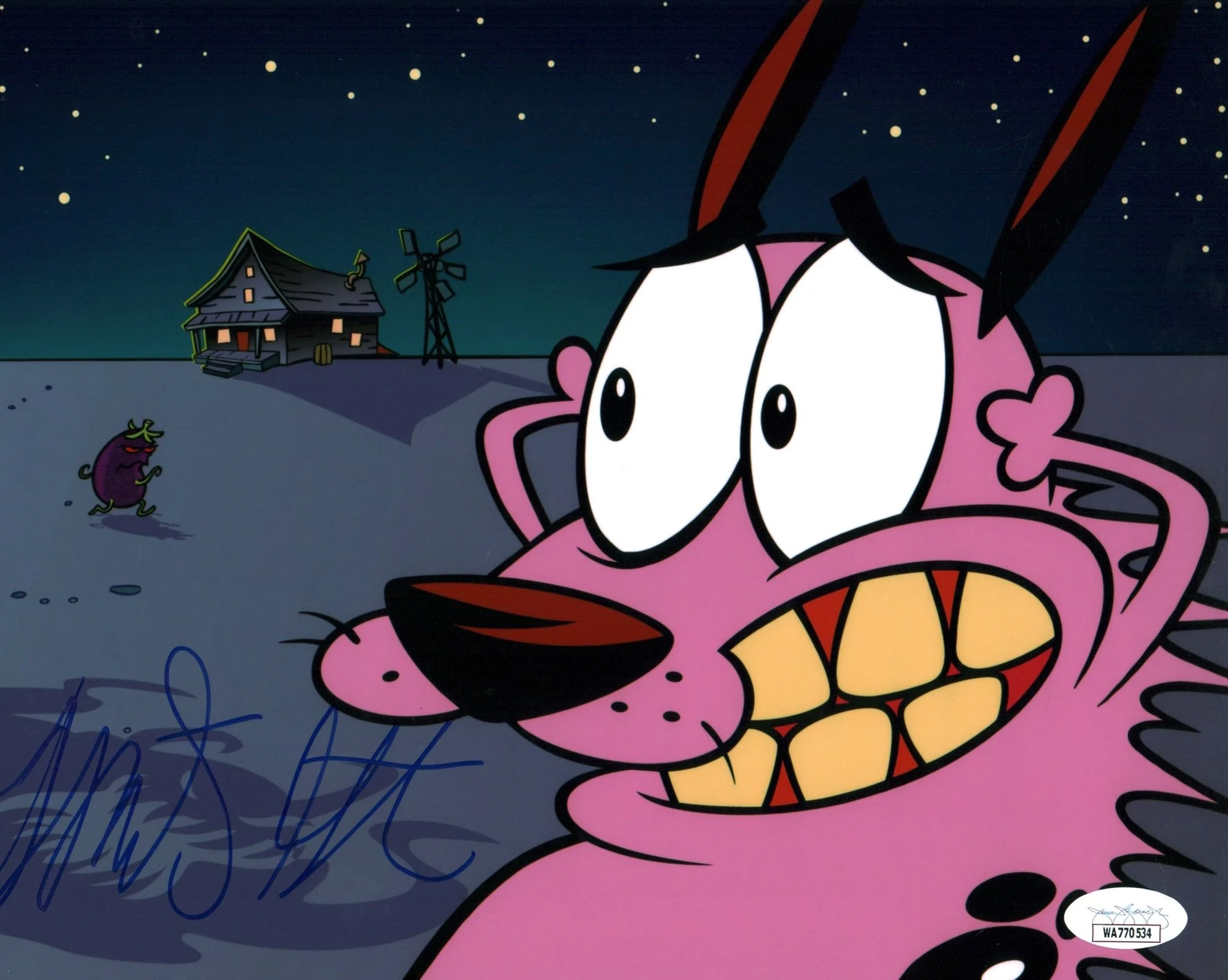 Marty Grabstein Courage the Cowardly Dog 8x10 Signed Photo JSA Certified Autograph - Image 2