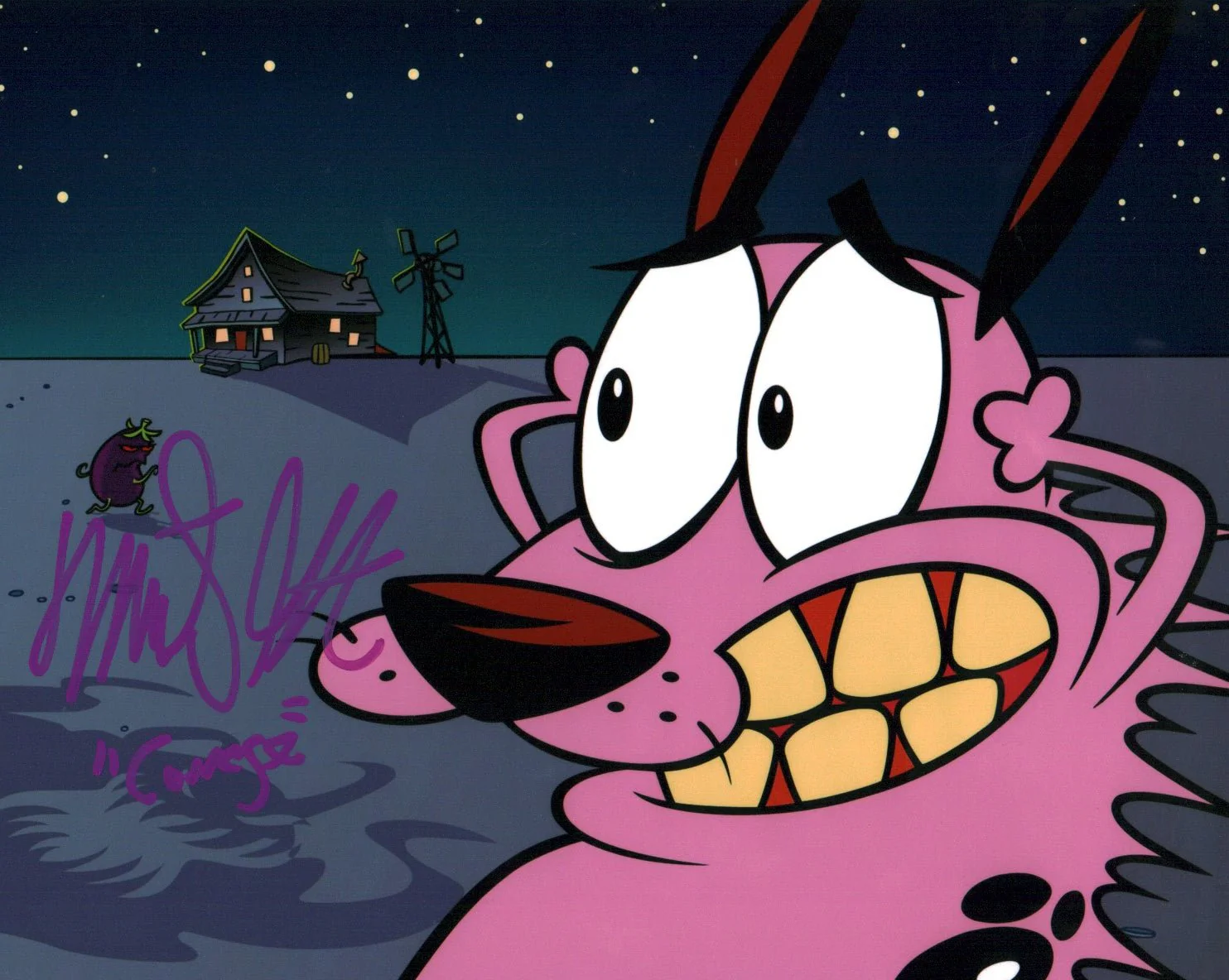 Marty Grabstein Courage the Cowardly Dog 8x10 Signed Photo JSA Certified Autograph - Image 3