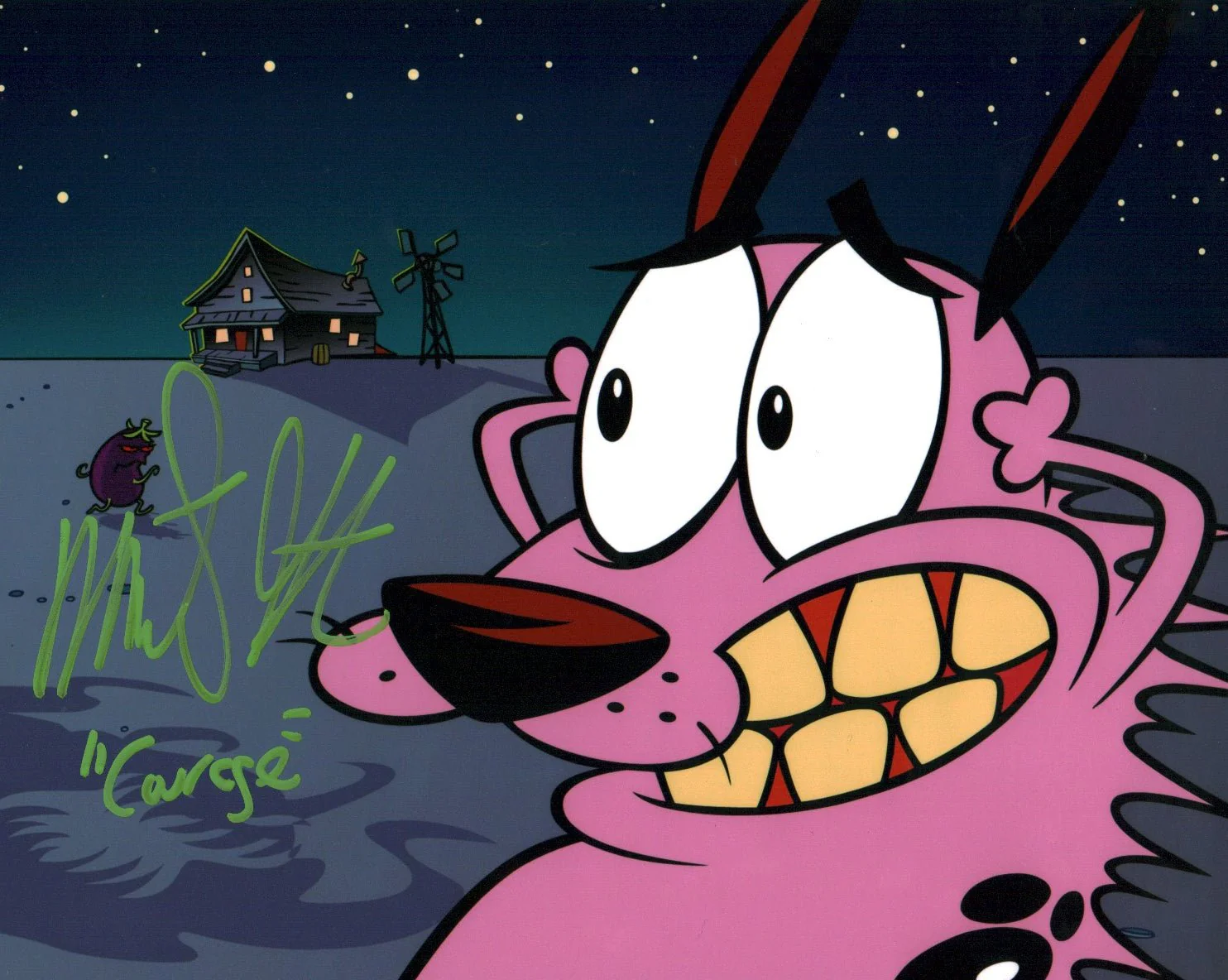Marty Grabstein Courage the Cowardly Dog 8x10 Signed Photo JSA Certified Autograph - Image 4