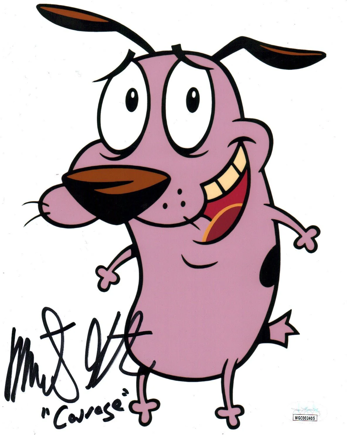 Marty Grabstein Courage the Cowardly Dog 8x10 Signed Photo JSA Certified Autograph - Image 2