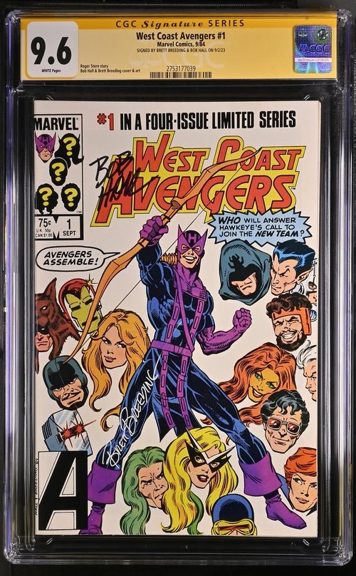 Marvel Comics West Coast Avengers #1 CGC SS 9.6 Signed by: Brett Breeding & Bob Hall - Image 12