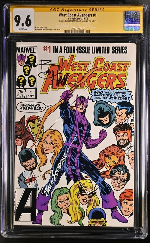 Marvel Comics West Coast Avengers #1 CGC SS 9.6 Signed by: Brett Breeding & Bob Hall - Image 16
