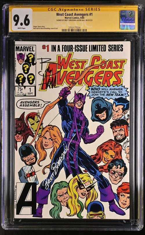 Marvel Comics West Coast Avengers #1 CGC SS 9.6 Signed by: Brett Breeding & Bob Hall - Image 18