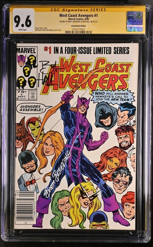 Marvel Comics West Coast Avengers #1 CGC SS 9.6 Signed by: Brett Breeding & Bob Hall - Image 20