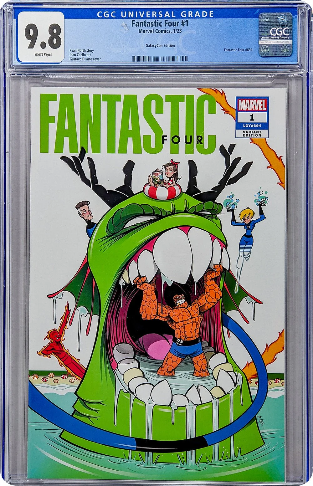 Fantastic Four #1 Marvel Comics Galaxycon Exclusive CGC Universal Grade 9.8 - Image 2