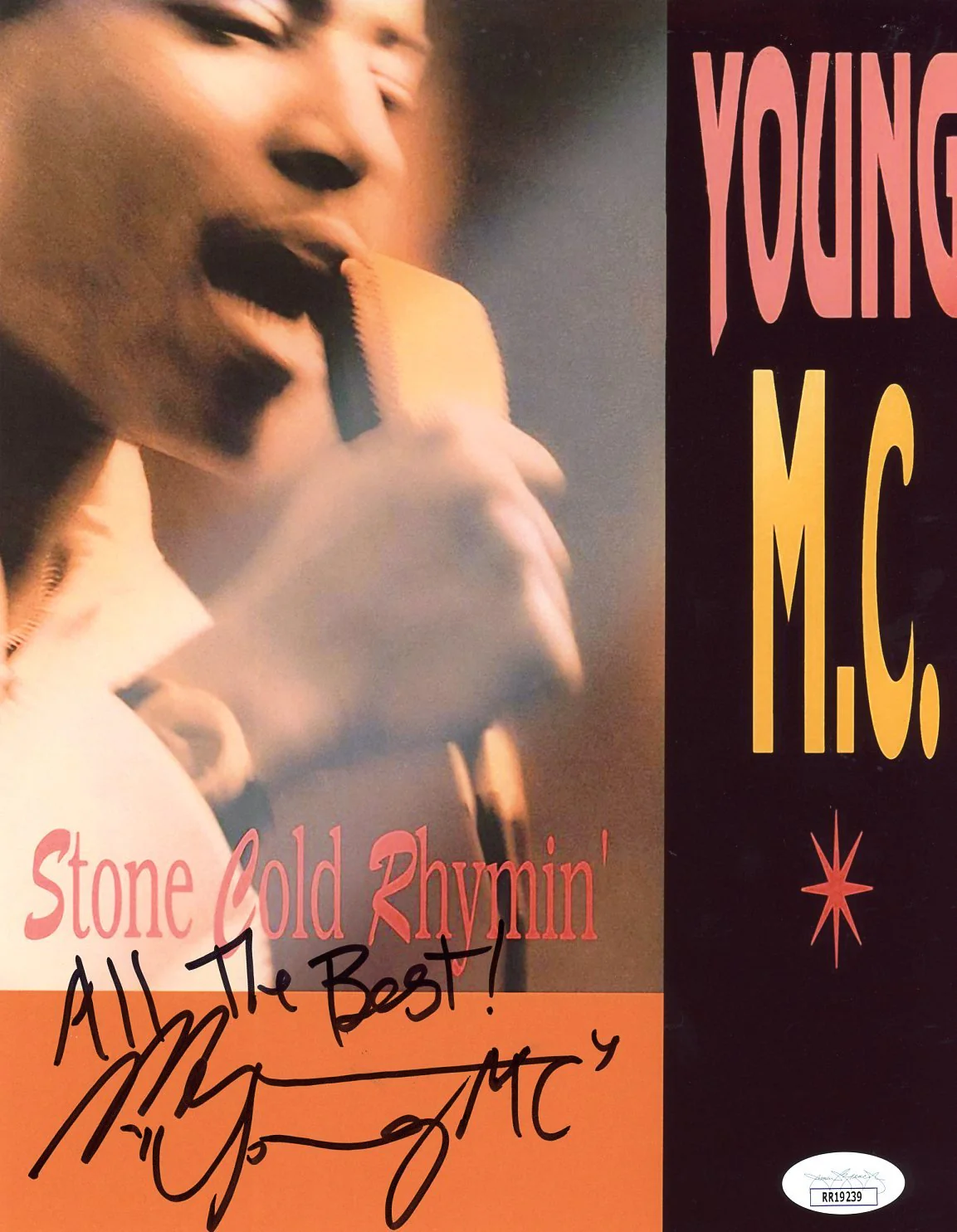 Marvin Young "Young MC" 8x10 Signed Photo JSA COA Certified Autograph - Image 2