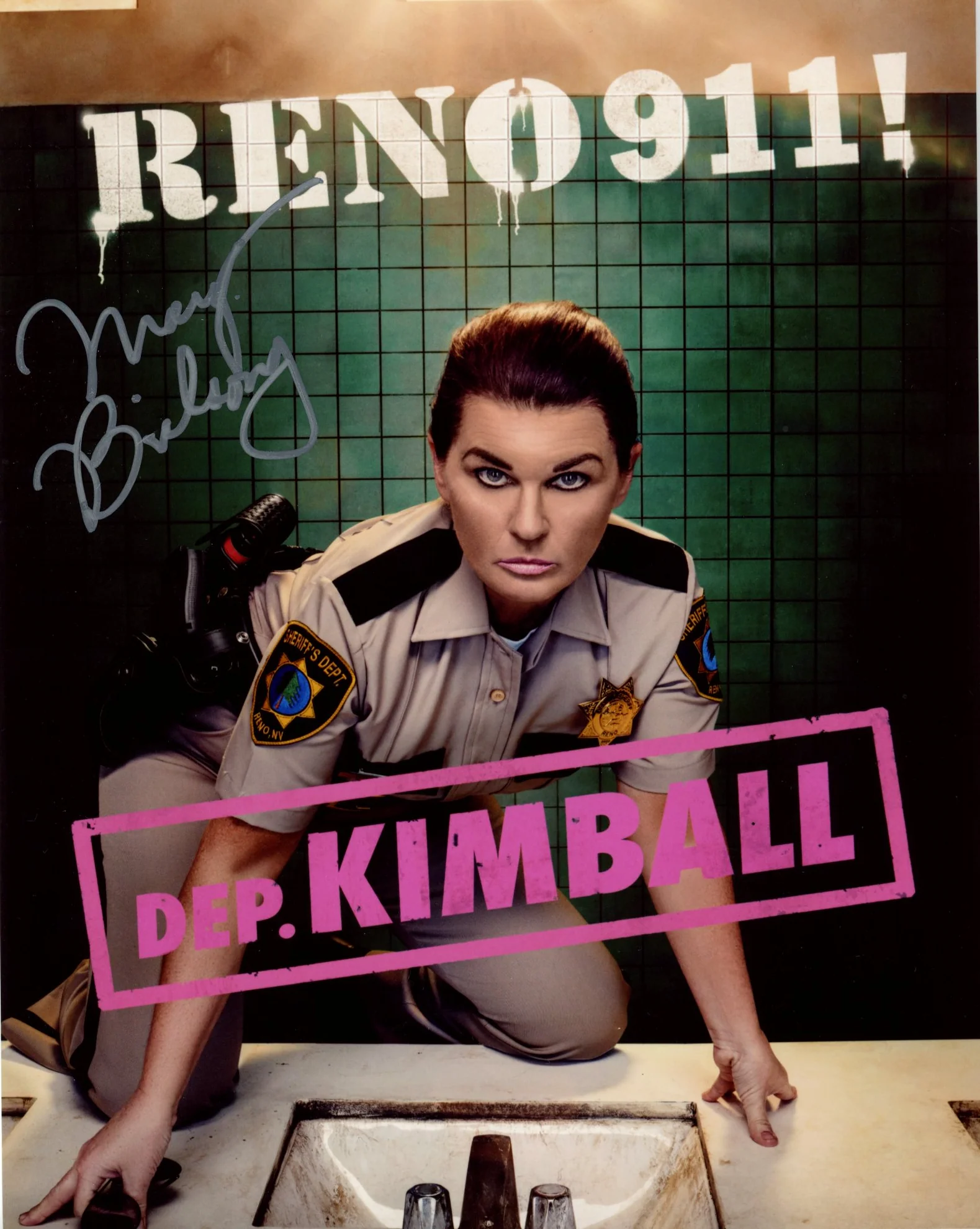 Mary Birdsong RENO 911! 8x10 Signed Photo JSA Certified Autograph