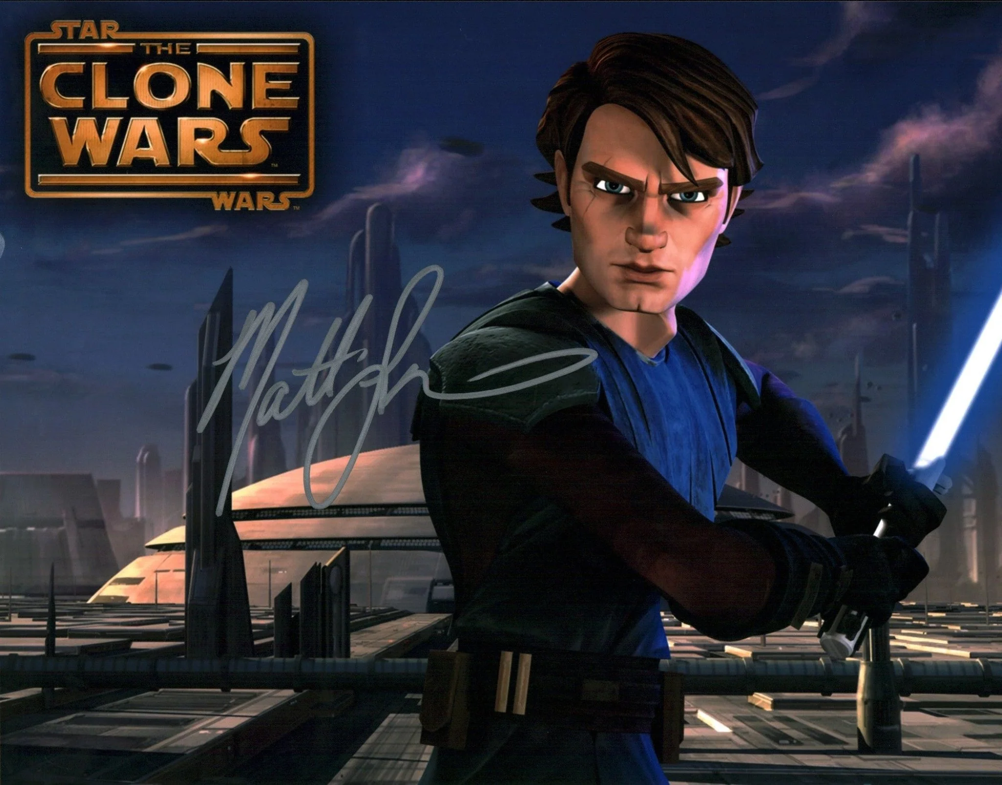 Matt Lanter Star Wars Clone Wars 11x14 Signed Photo Poster JSA Certified Autograph - Image 3