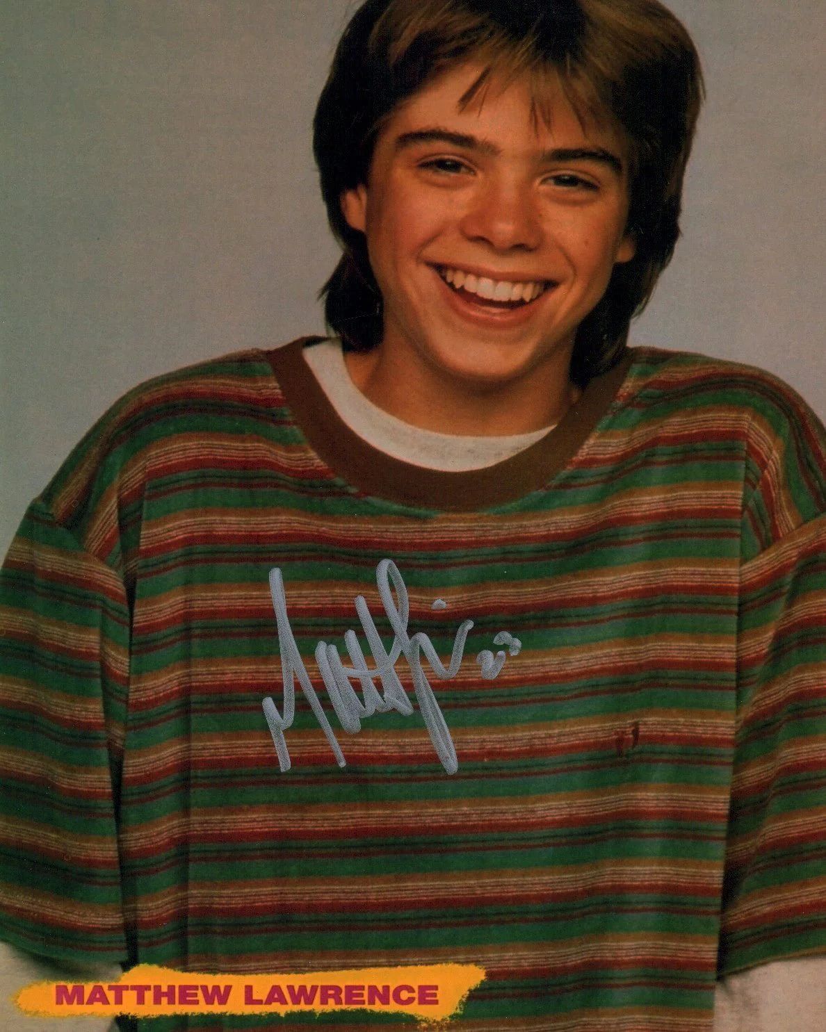Matthew Lawrence 16 Magazine  8x10 Photo Signed JSA Certified Autograph - Image 2