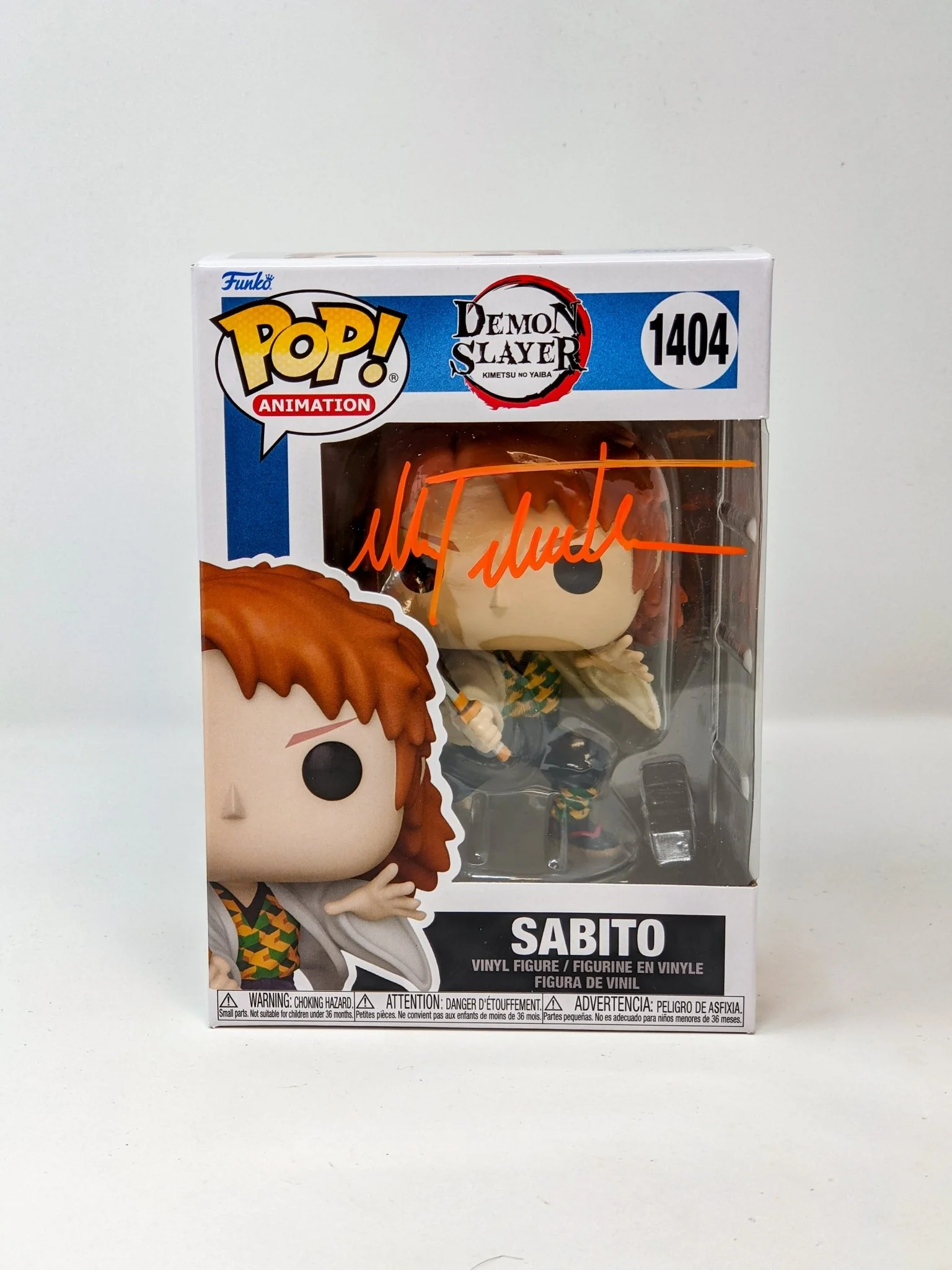 Max Mittelman Demon Slayer Sabito #1404 Signed Funko POP! JSA Certified Autograph - Image 3