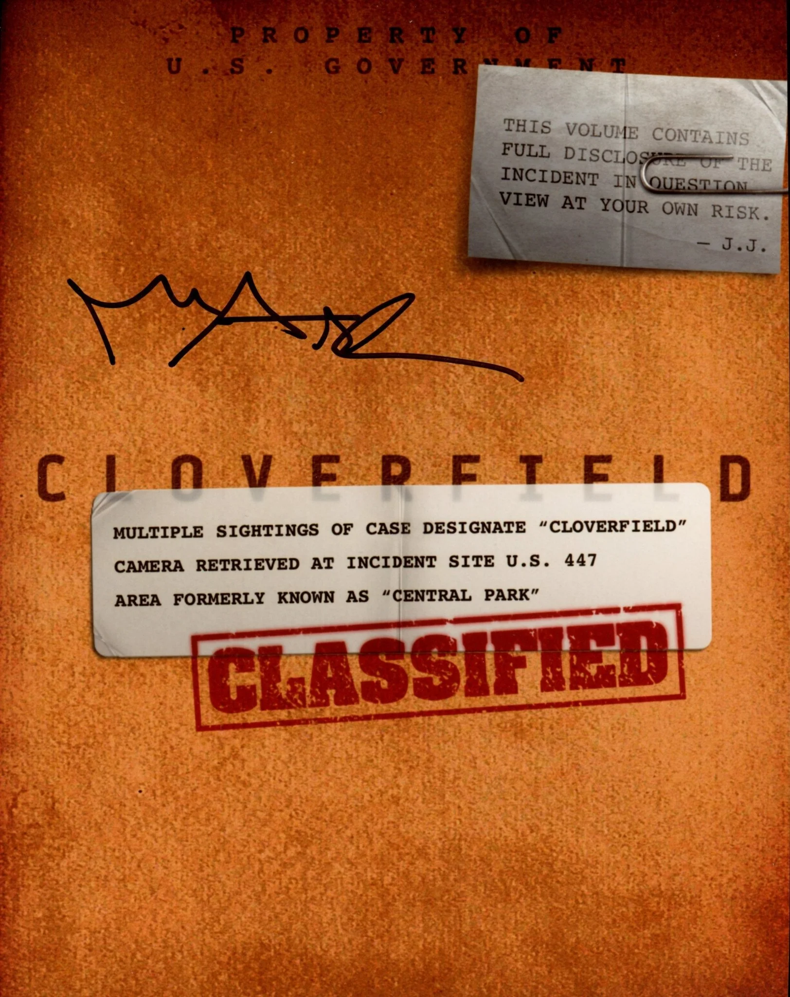 Michael Stahl-David Cloverfield 8x10 Signed Photo JSA Certified Autograph - Image 2
