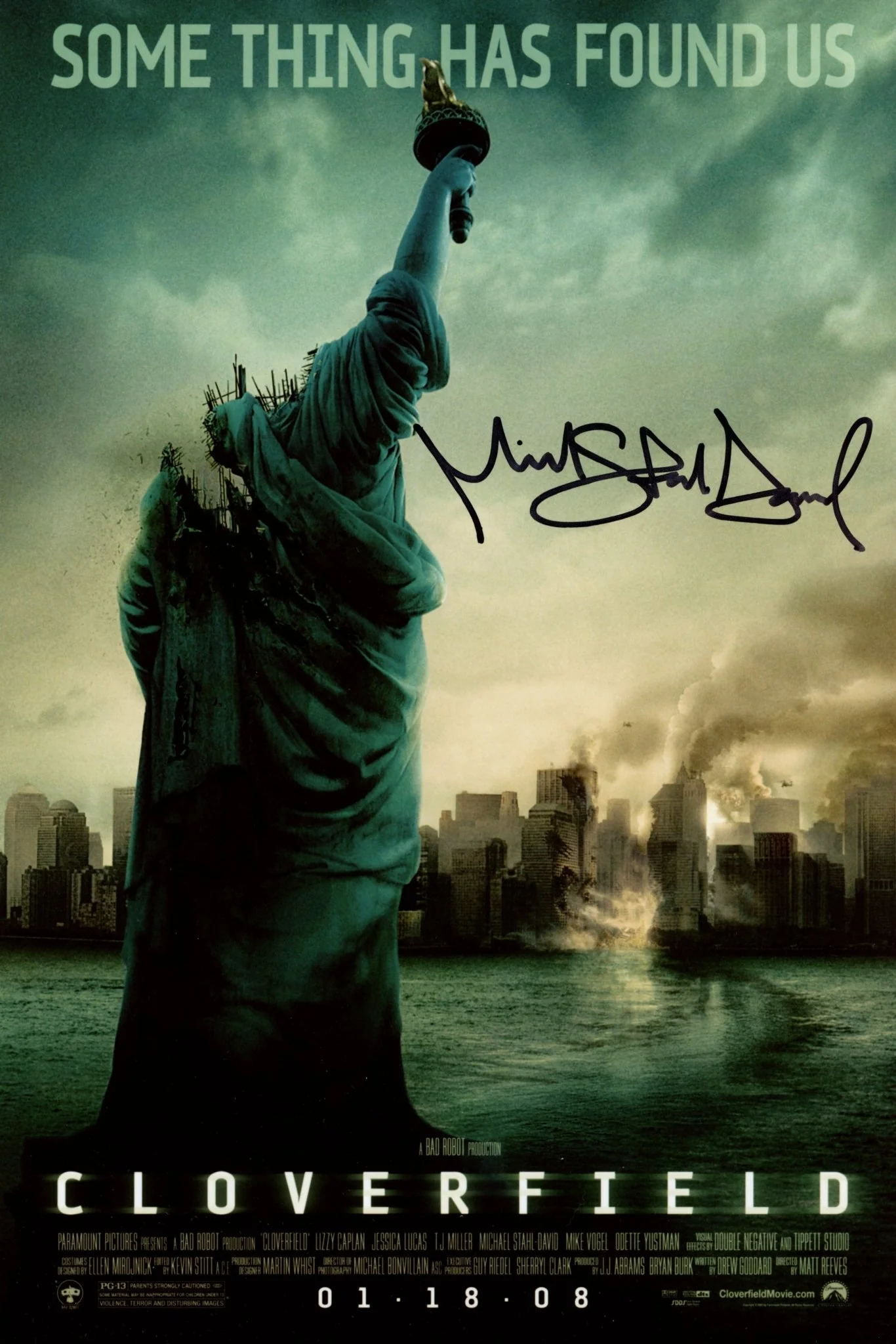 Michael Stahl-David Cloverfield 8x12 Signed Photo JSA Certified Autograph - Image 2