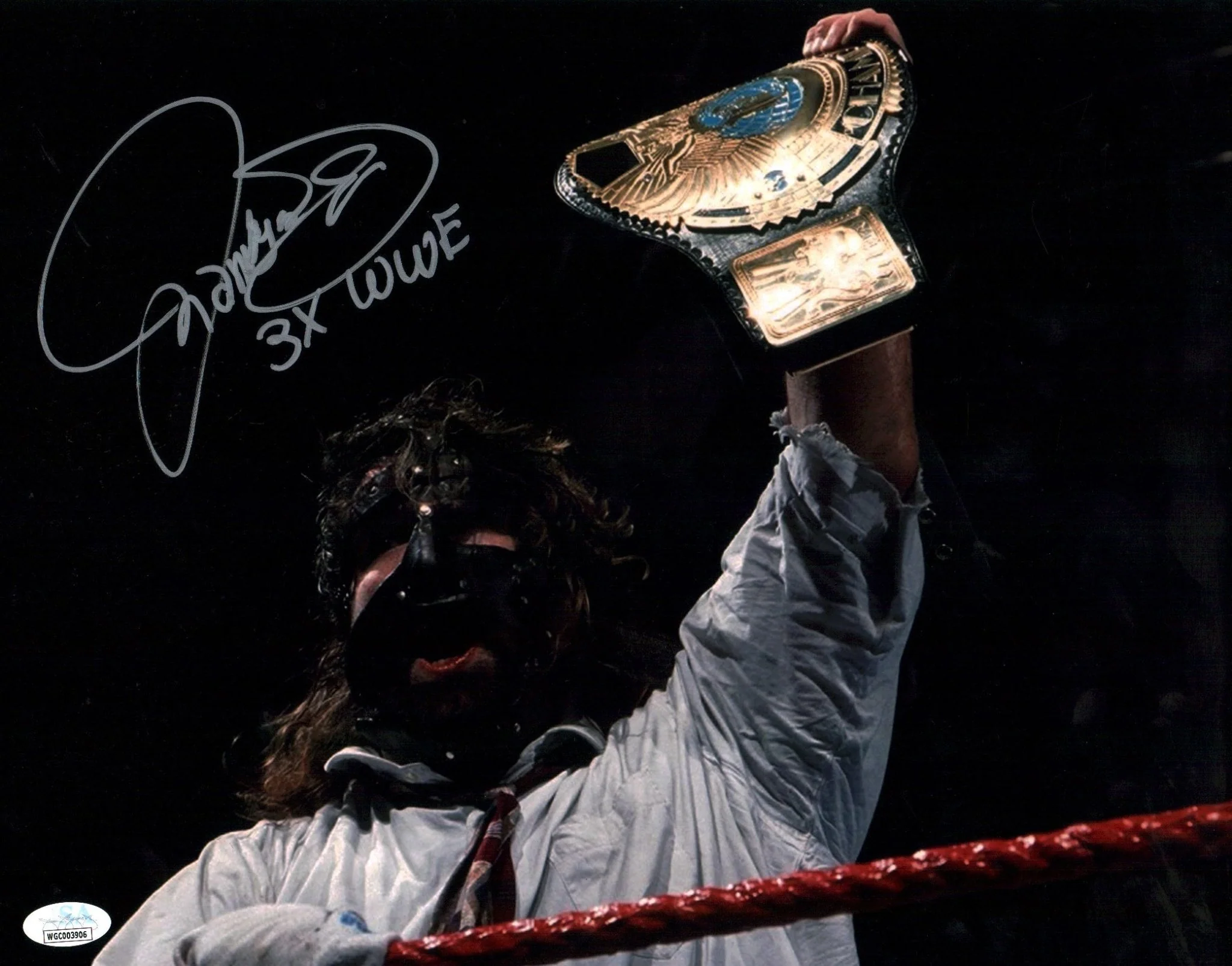 Mick Foley WWE Wrestling 11x14 Signed Mini Poster JSA Certified Autograph - Image 2