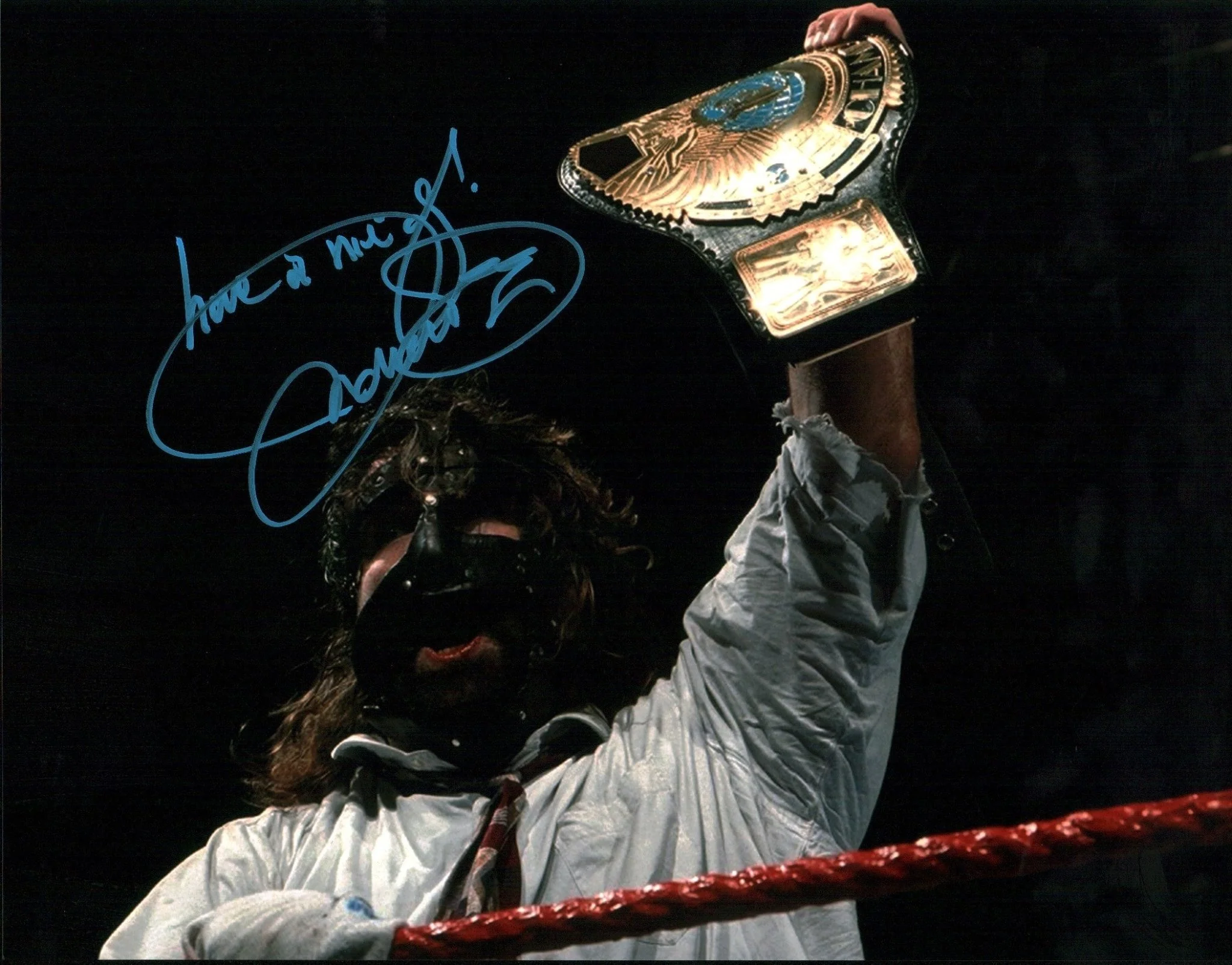 Mick Foley WWE Wrestling 11x14 Signed Mini Poster JSA Certified Autograph - Image 4