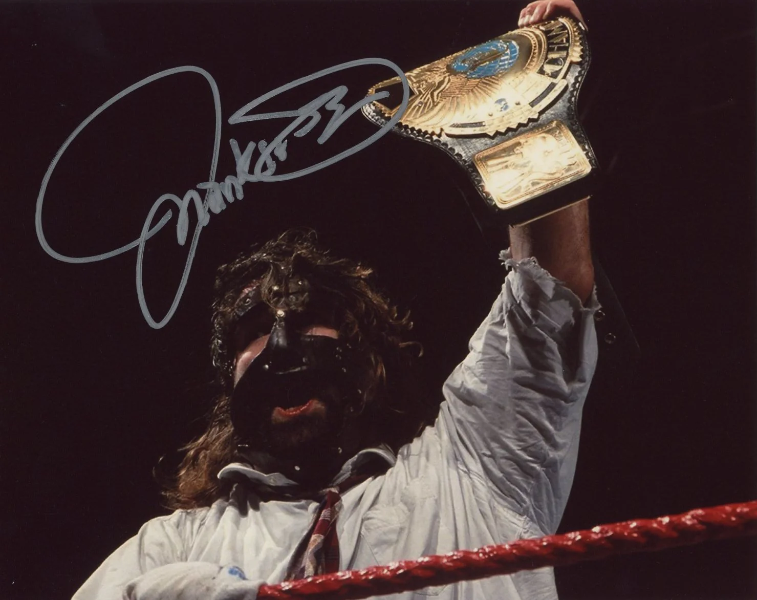 Mick Foley WWE Wrestling 8x10 Signed Photo JSA Certified Autograph - Image 2