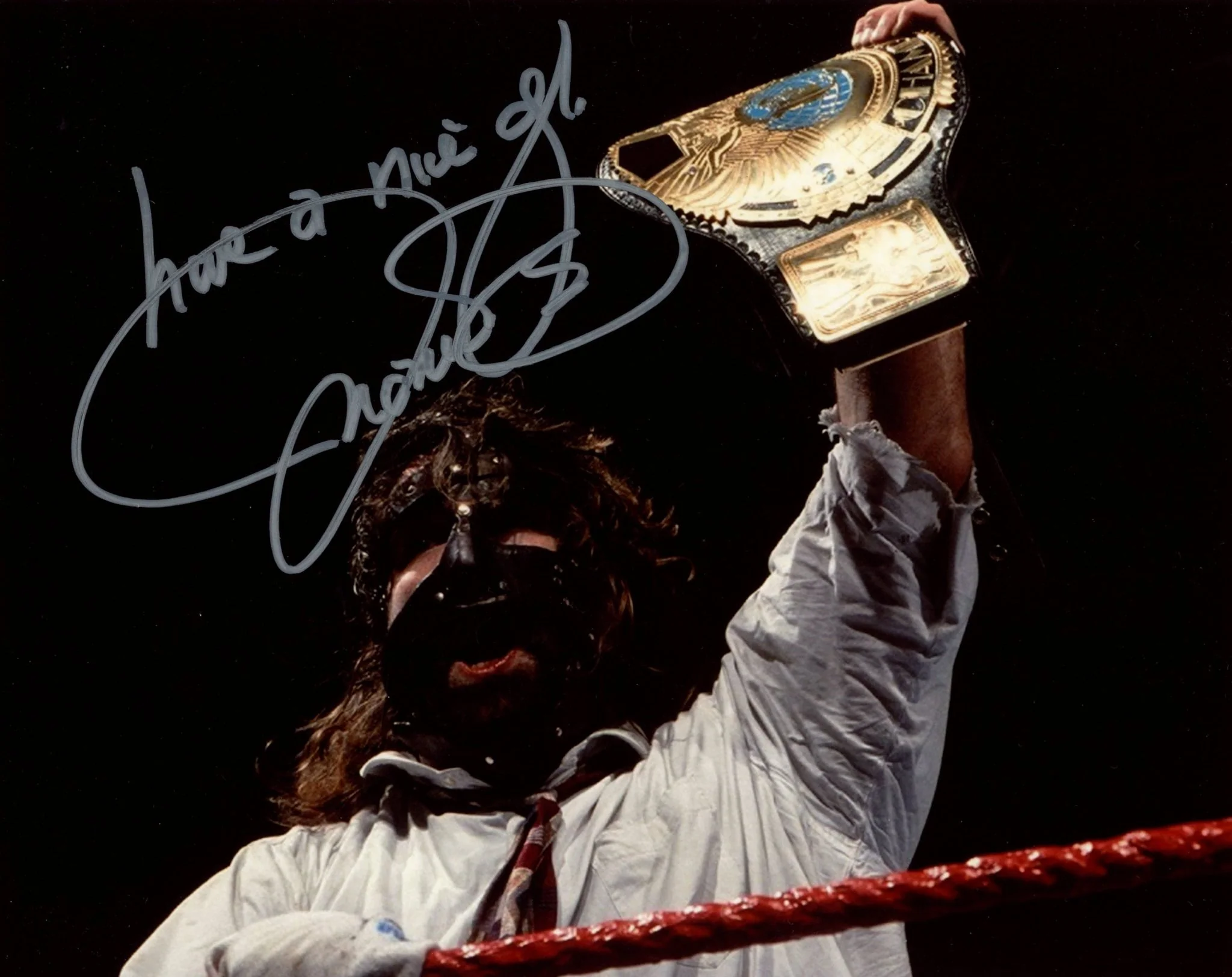 Mick Foley WWE Wrestling 8x10 Signed Photo JSA Certified Autograph - Image 3