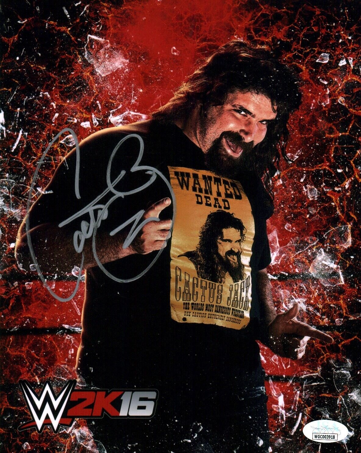 Mick Foley WWE Wrestling 8x10 Signed Photo JSA Certified Autograph