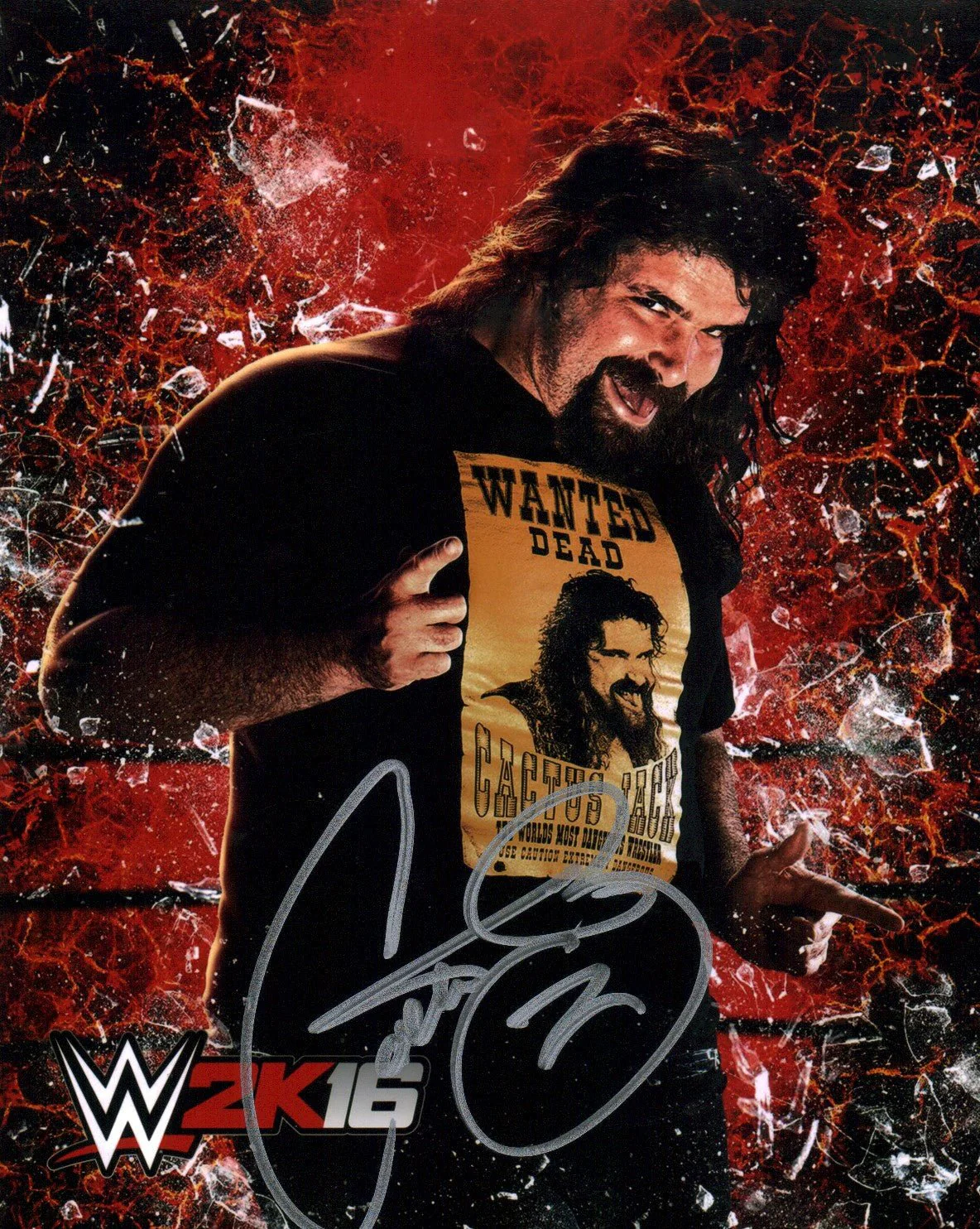 Mick Foley WWE Wrestling 8x10 Signed Photo JSA Certified Autograph - Image 2