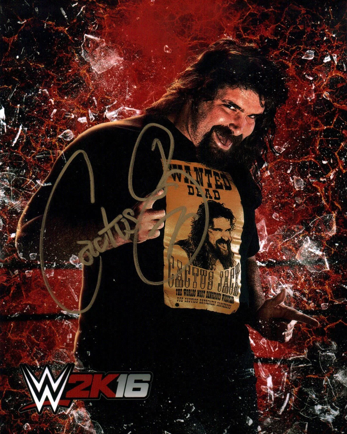Mick Foley WWE Wrestling 8x10 Signed Photo JSA Certified Autograph - Image 4