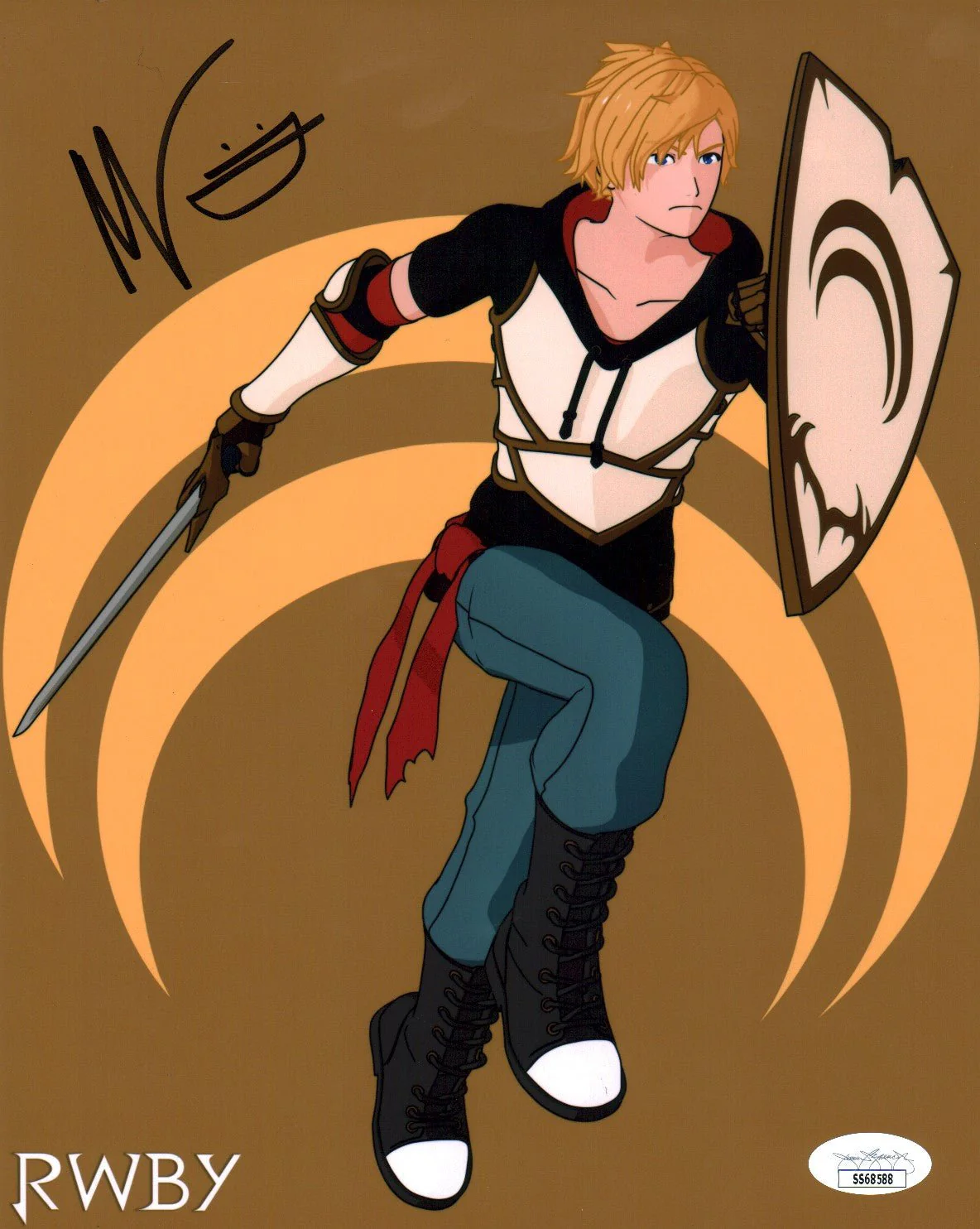 Miles Luna RWBY 8x10 Signed Photo JSA Certified Autograph