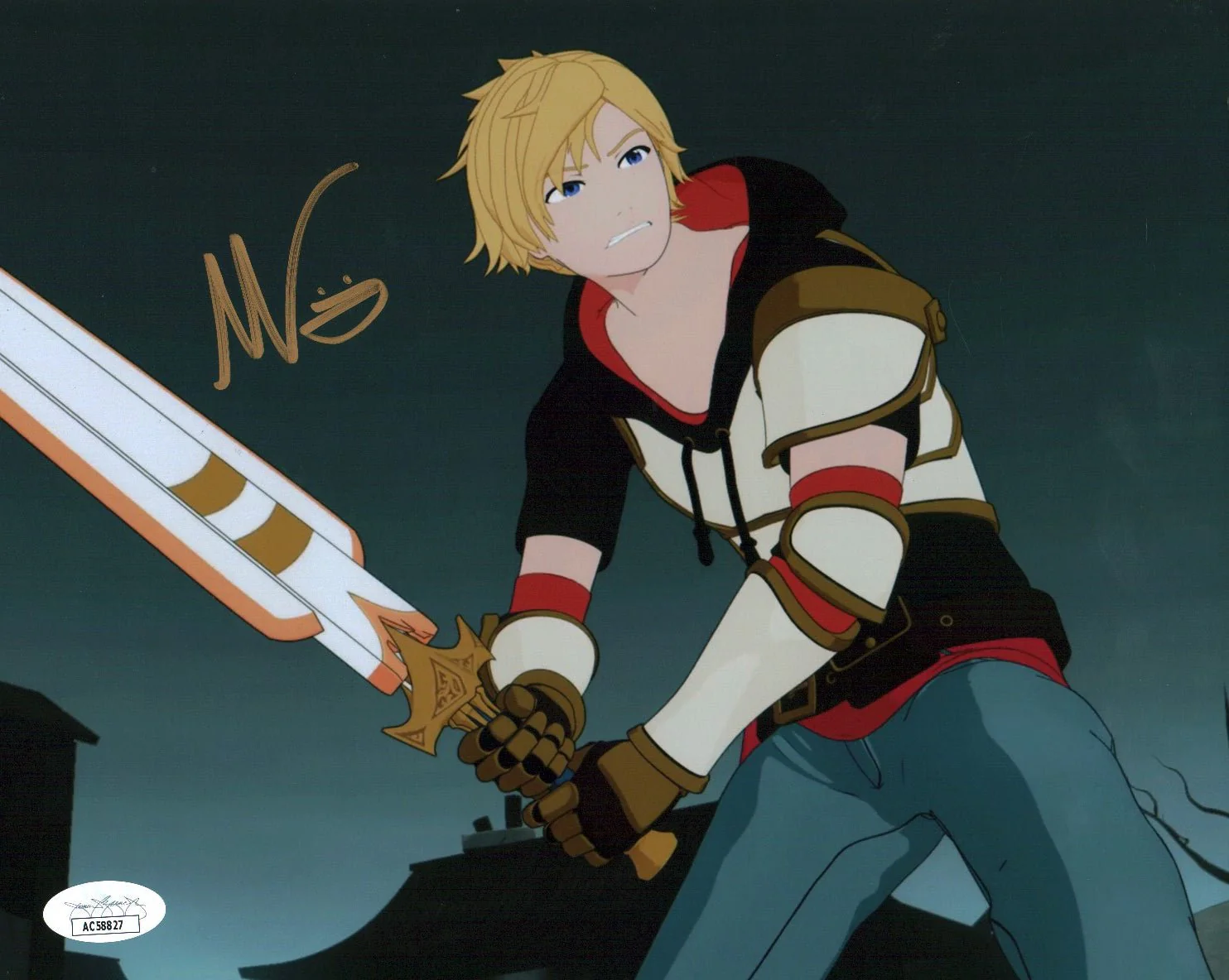 Miles Luna RWBY 8x10 Signed Photo JSA Certified Autograph