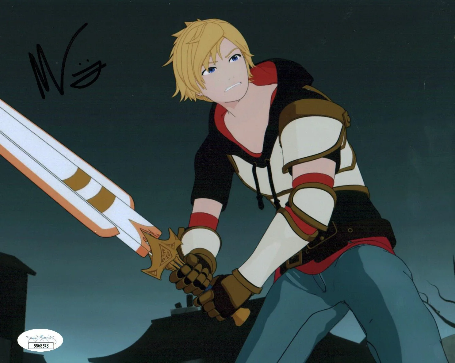 Miles Luna RWBY 8x10 Signed Photo JSA Certified Autograph - Image 2