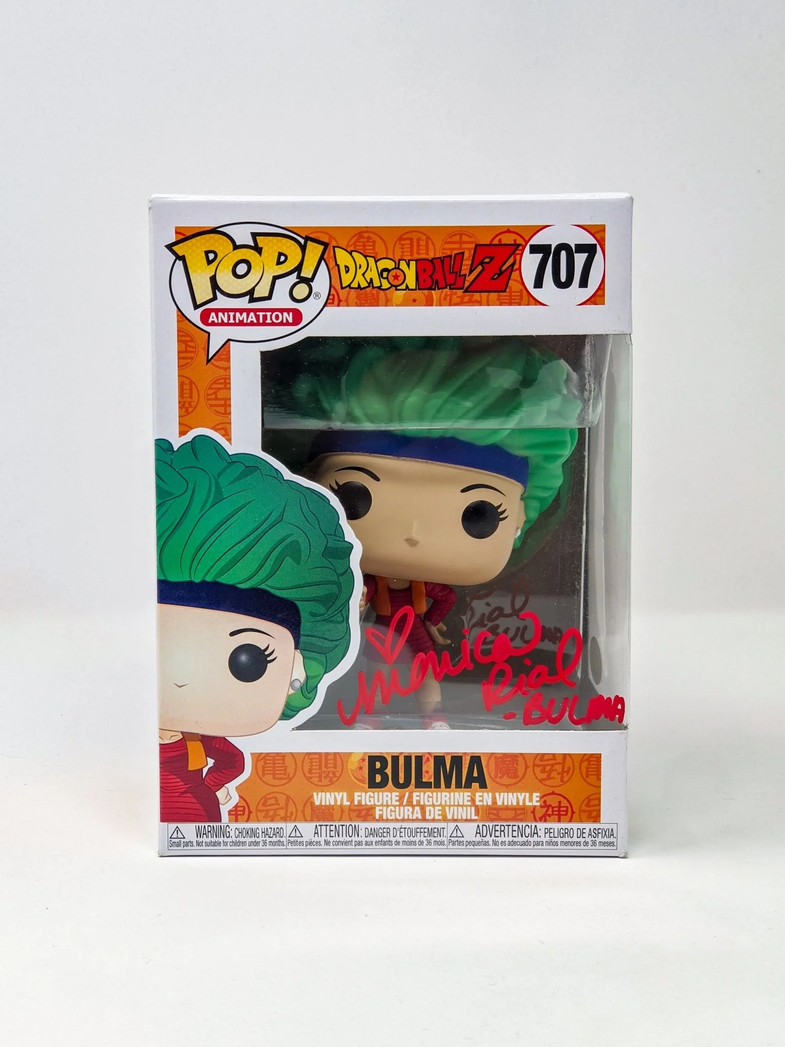 Monica Rial Dragon Ball Z Bulma #707 Signed JSA Funko Pop JSA Certified Autograph - Image 2