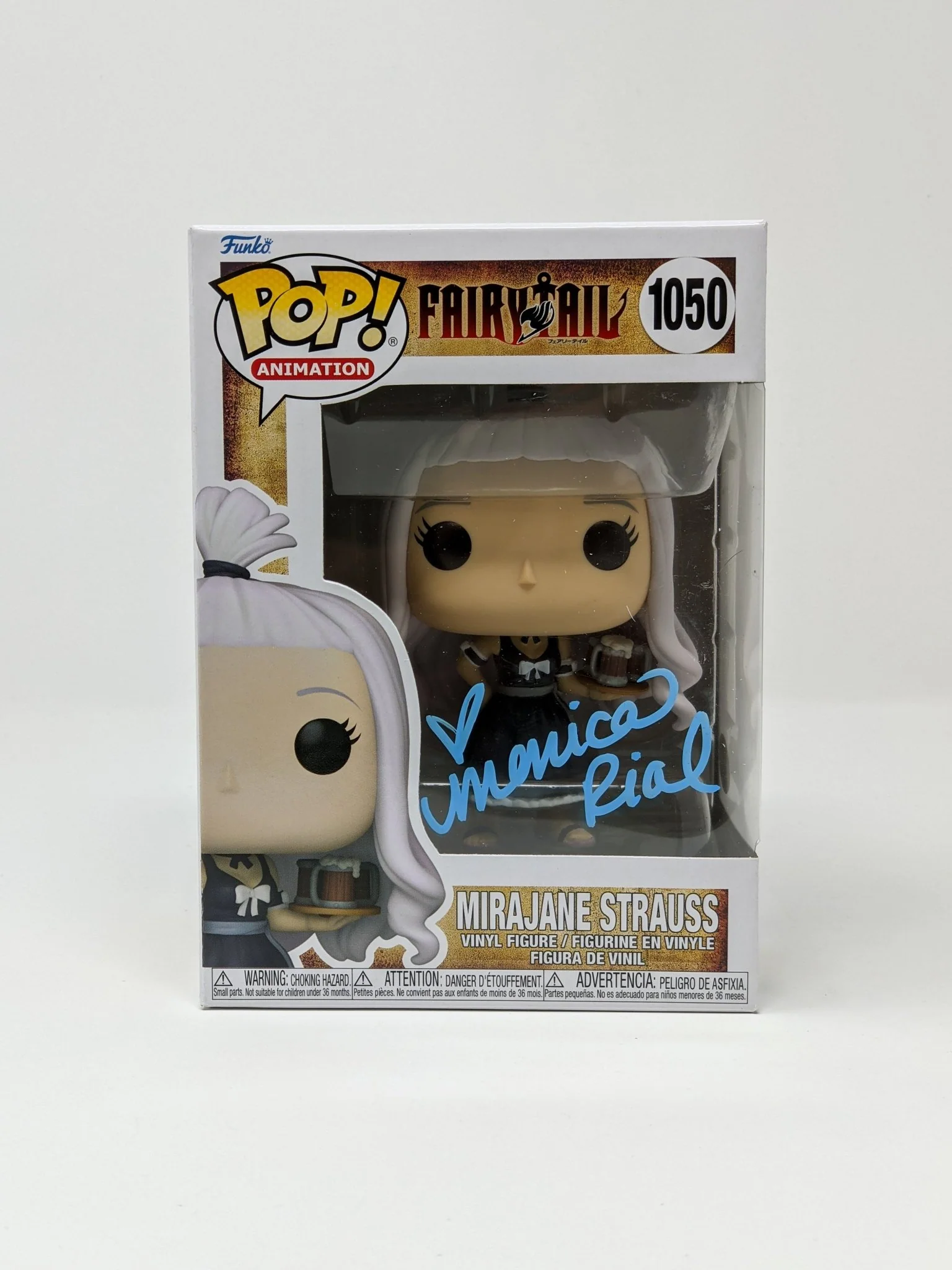 Monica Rial Fairy Tail Mirajane Strauss #1050 Signed Funko Pop JSA Certified Autograph - Image 3
