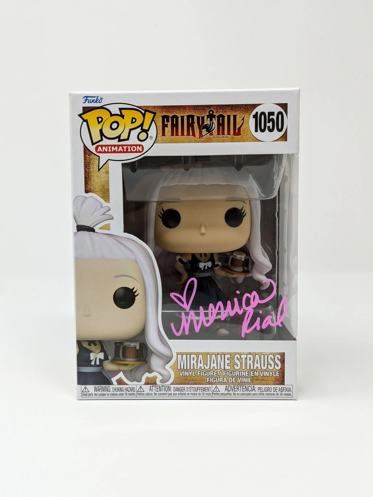 Monica Rial Fairy Tail Mirajane Strauss #1050 Signed Funko Pop JSA Certified Autograph - Image 4