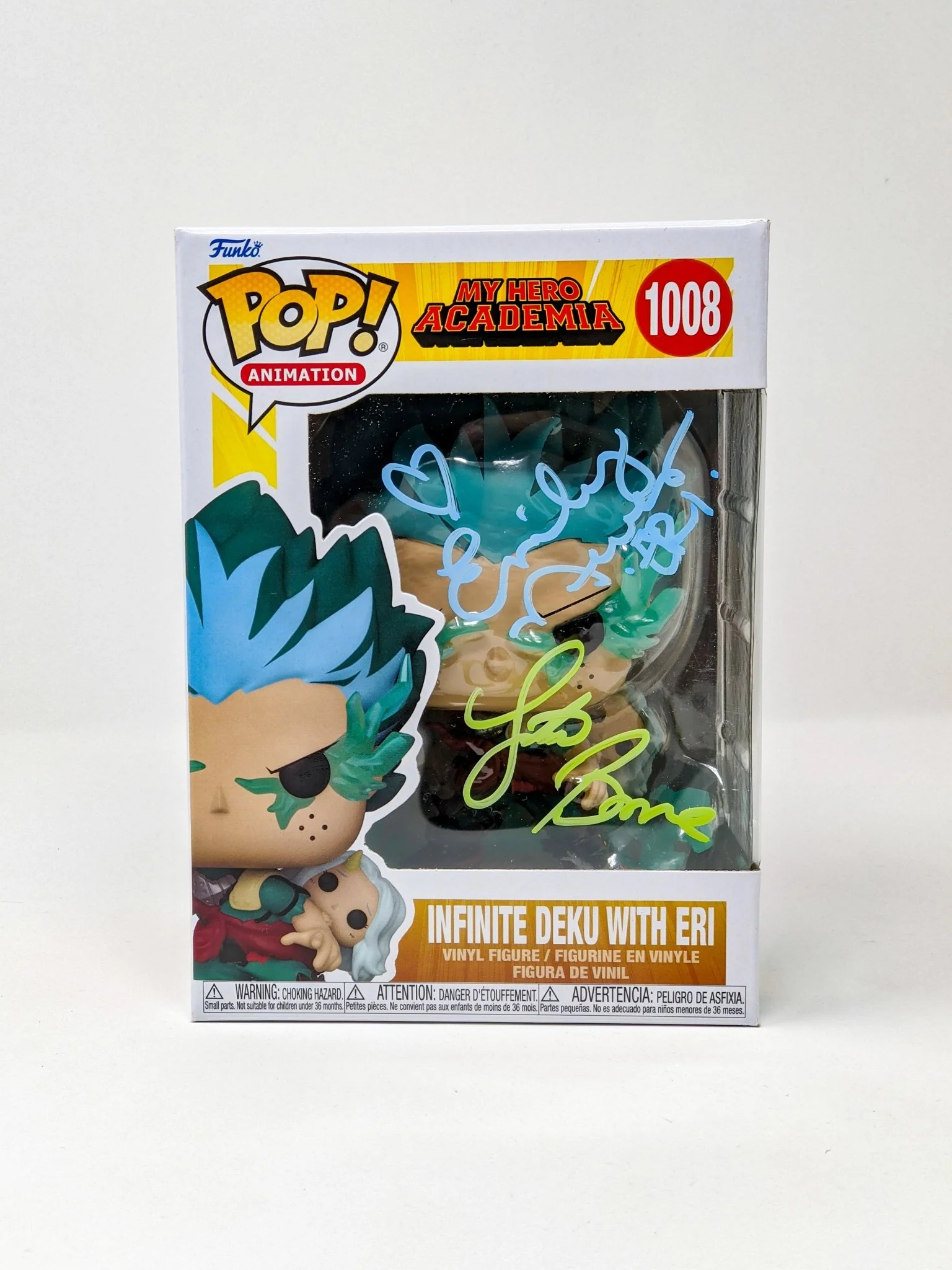 My Hero Academia Infinite Deku with Eri #1008 Funko Pop Cast x2 Signed Briner, Neves JSA Certified Autograph - Image 2