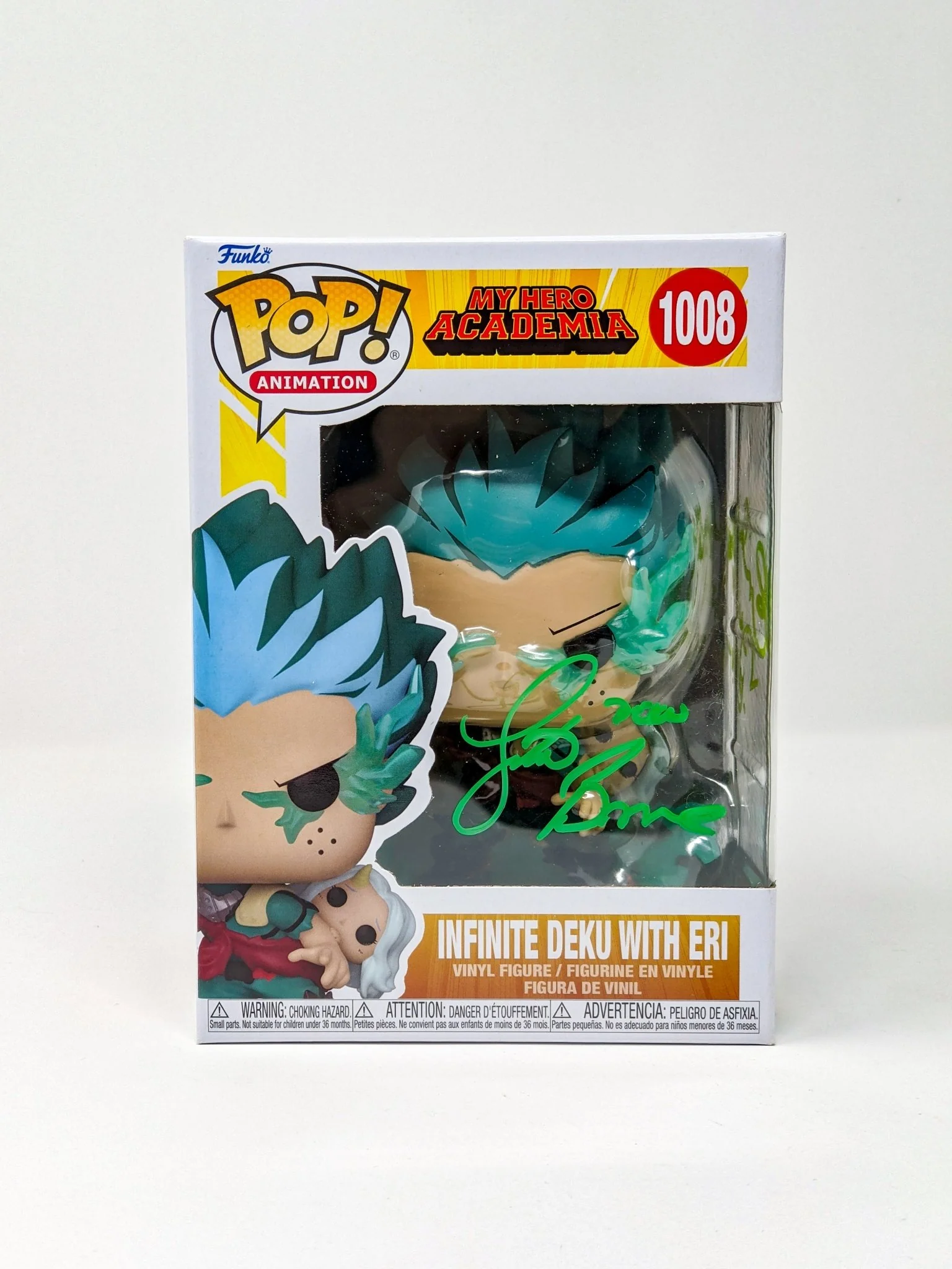 My Hero Academia Infinite Deku with Eri #1008 Funko Pop Cast x2 Signed Briner, Neves JSA Certified Autograph - Image 3
